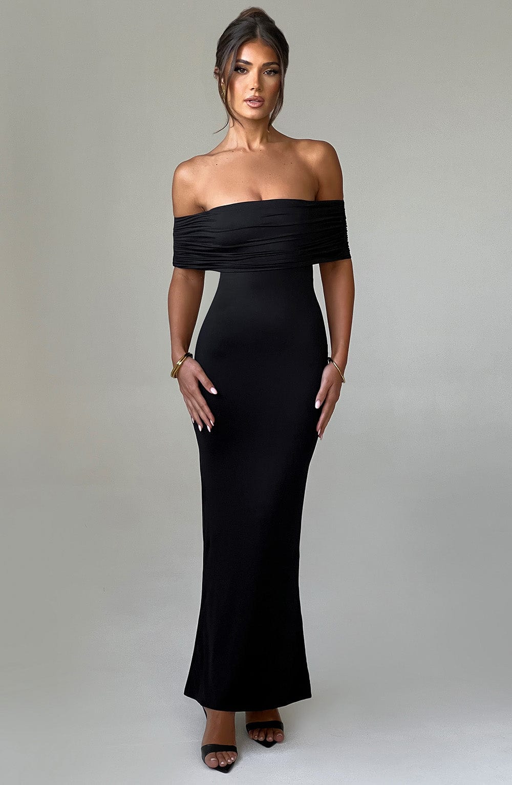 Belinda Siyah Maxi Elbise