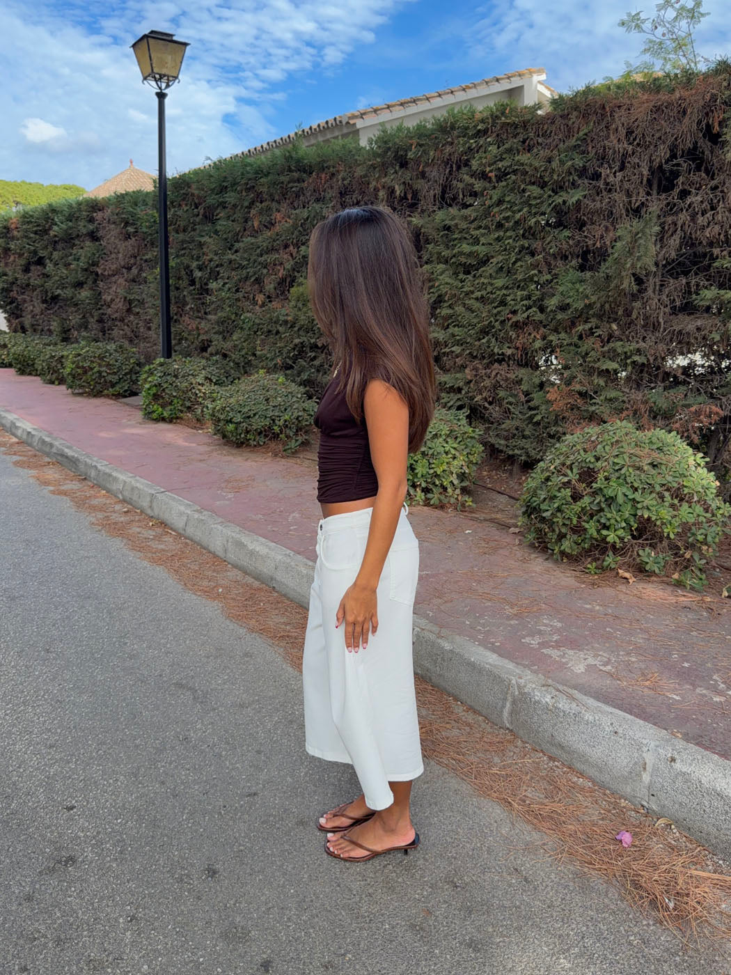 Inga Beyaz Bermuda Şort