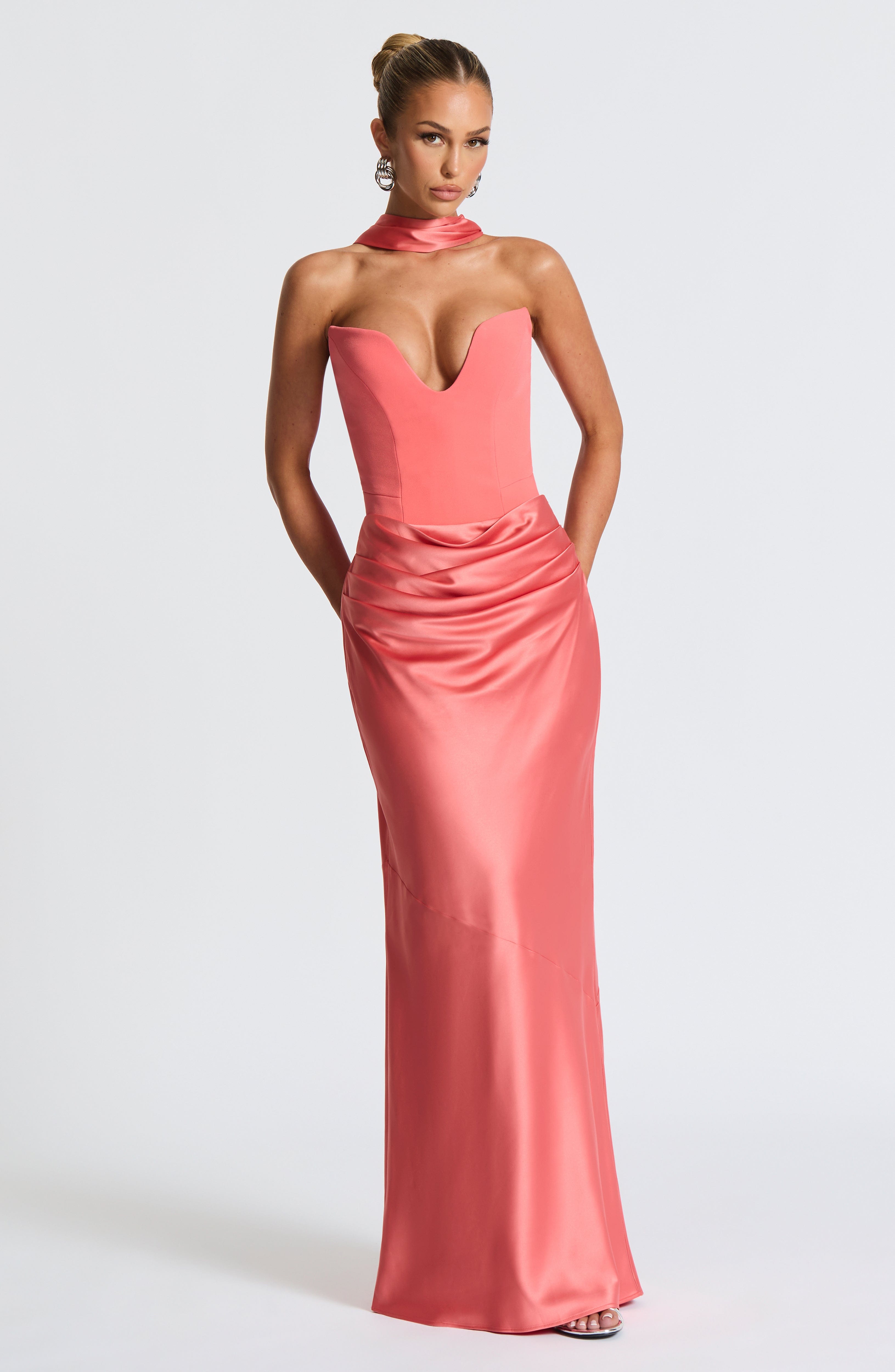 Bernadette Mercan Pembe Maxi Etek