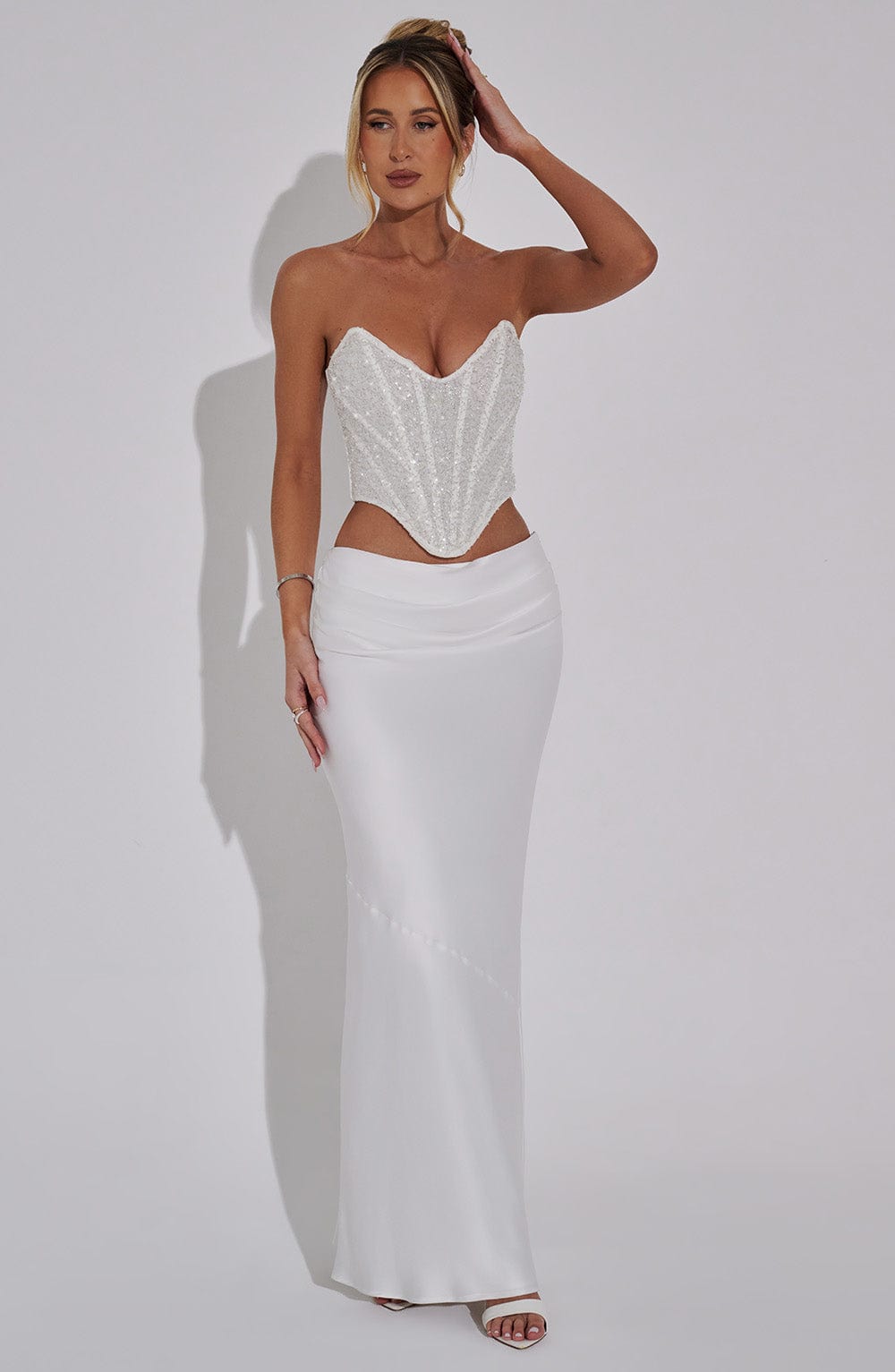 Bernadette Ekru Maxi Etek