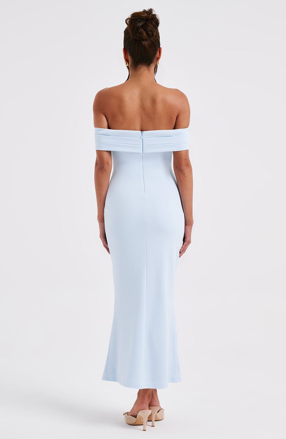 Bex Mavi Midi Elbise