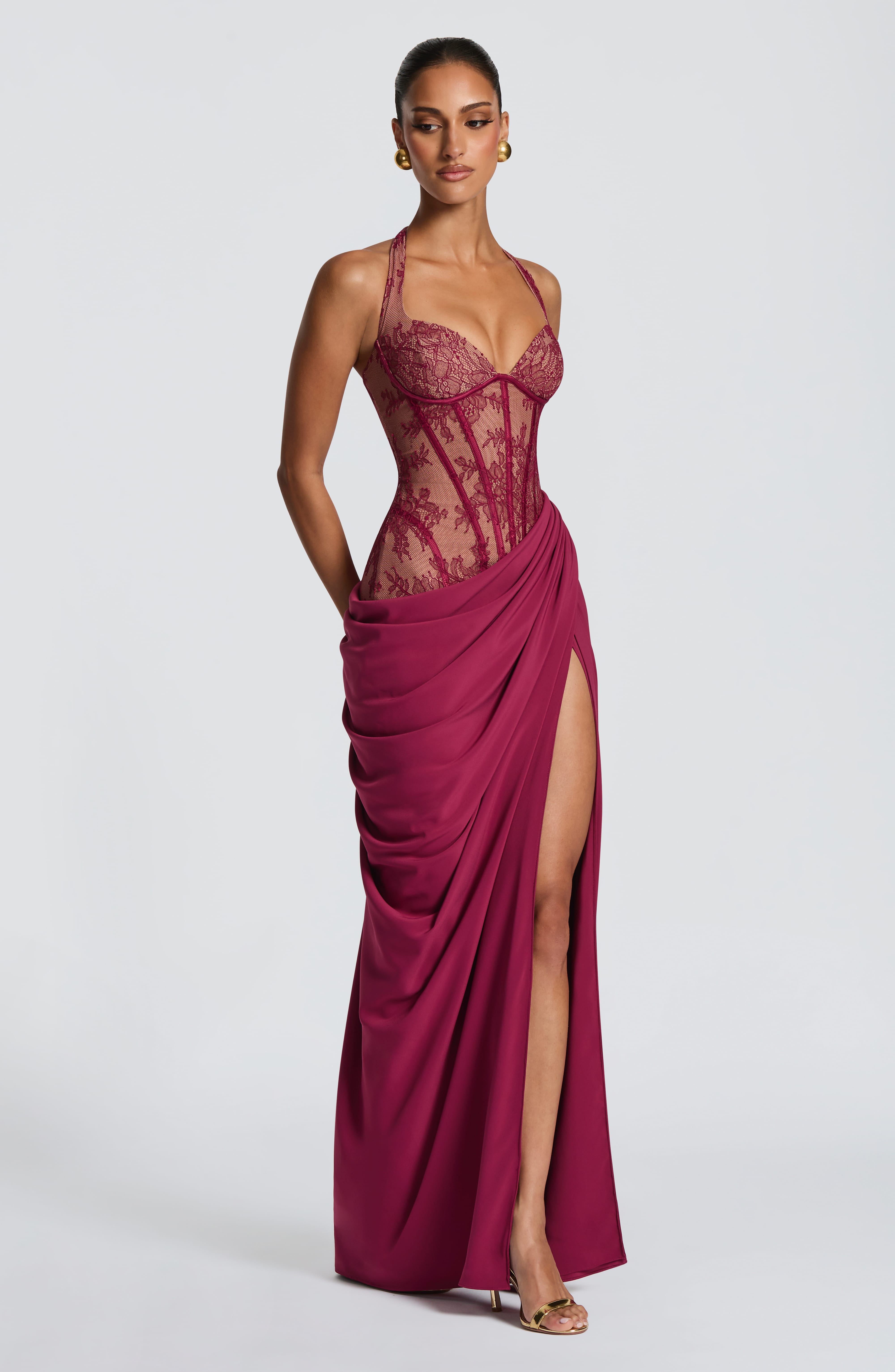 Bonita Mor Maxi Elbise