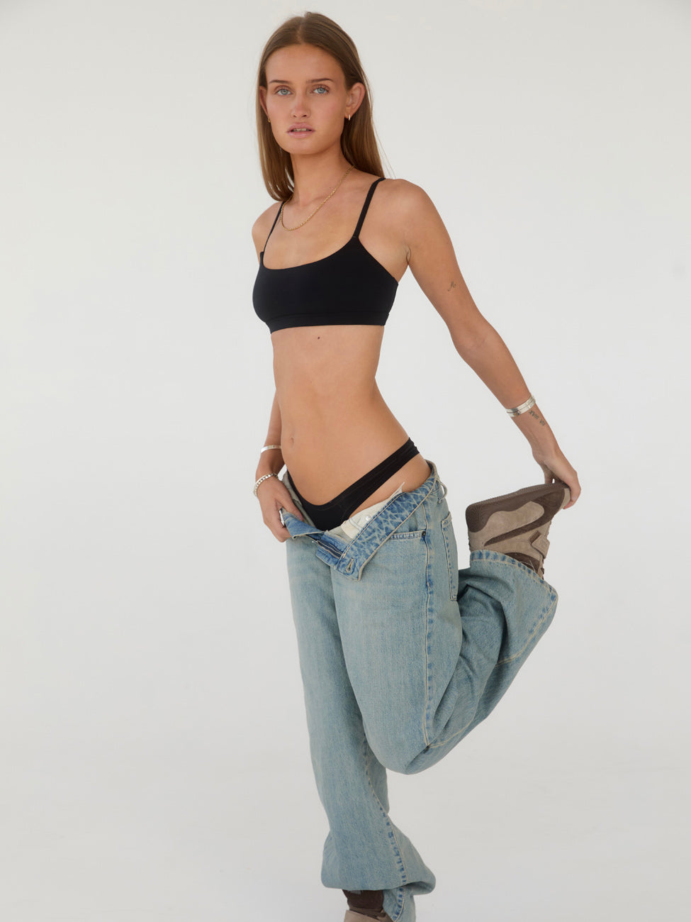 Siyah Düz Bralet