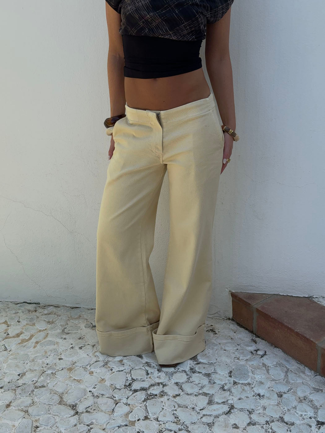 Siv Jeans - Premium Tereyağı Sarısı Kadın Pantolon