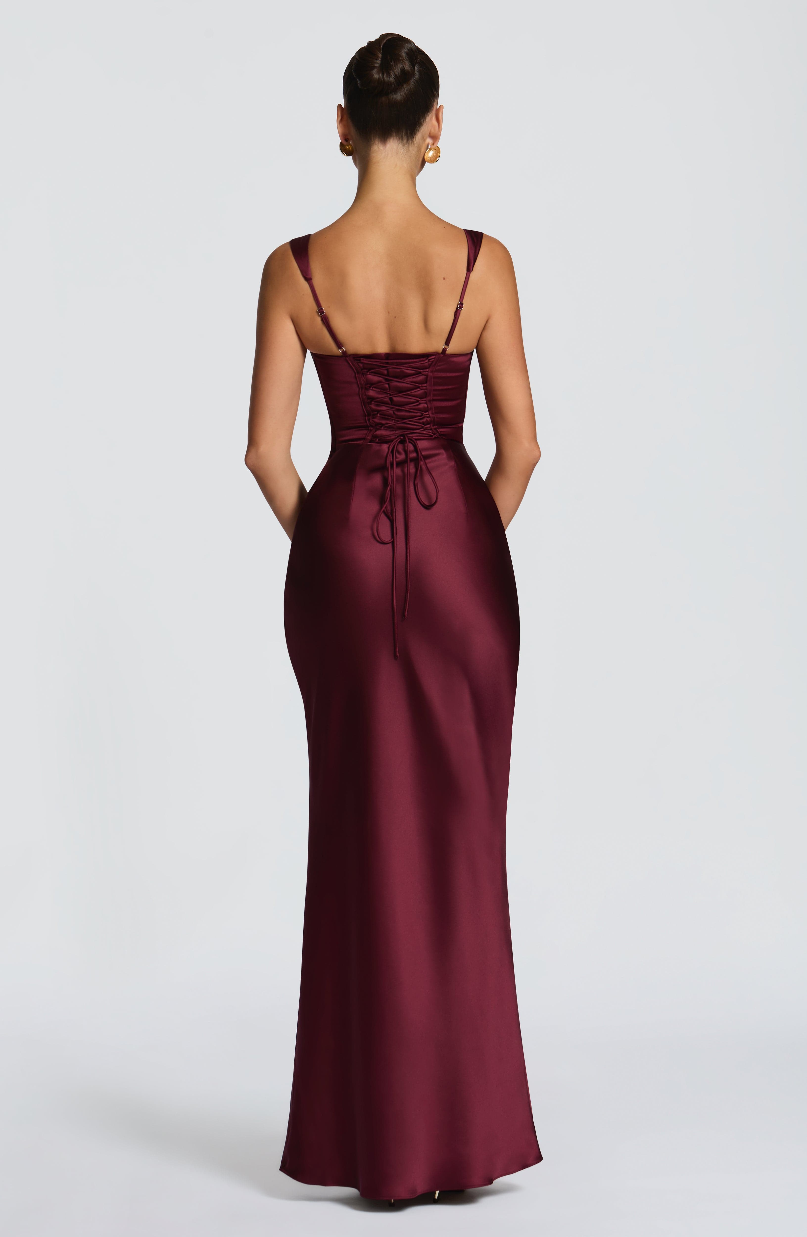 Calanthe Maxi Kiraz Elbise