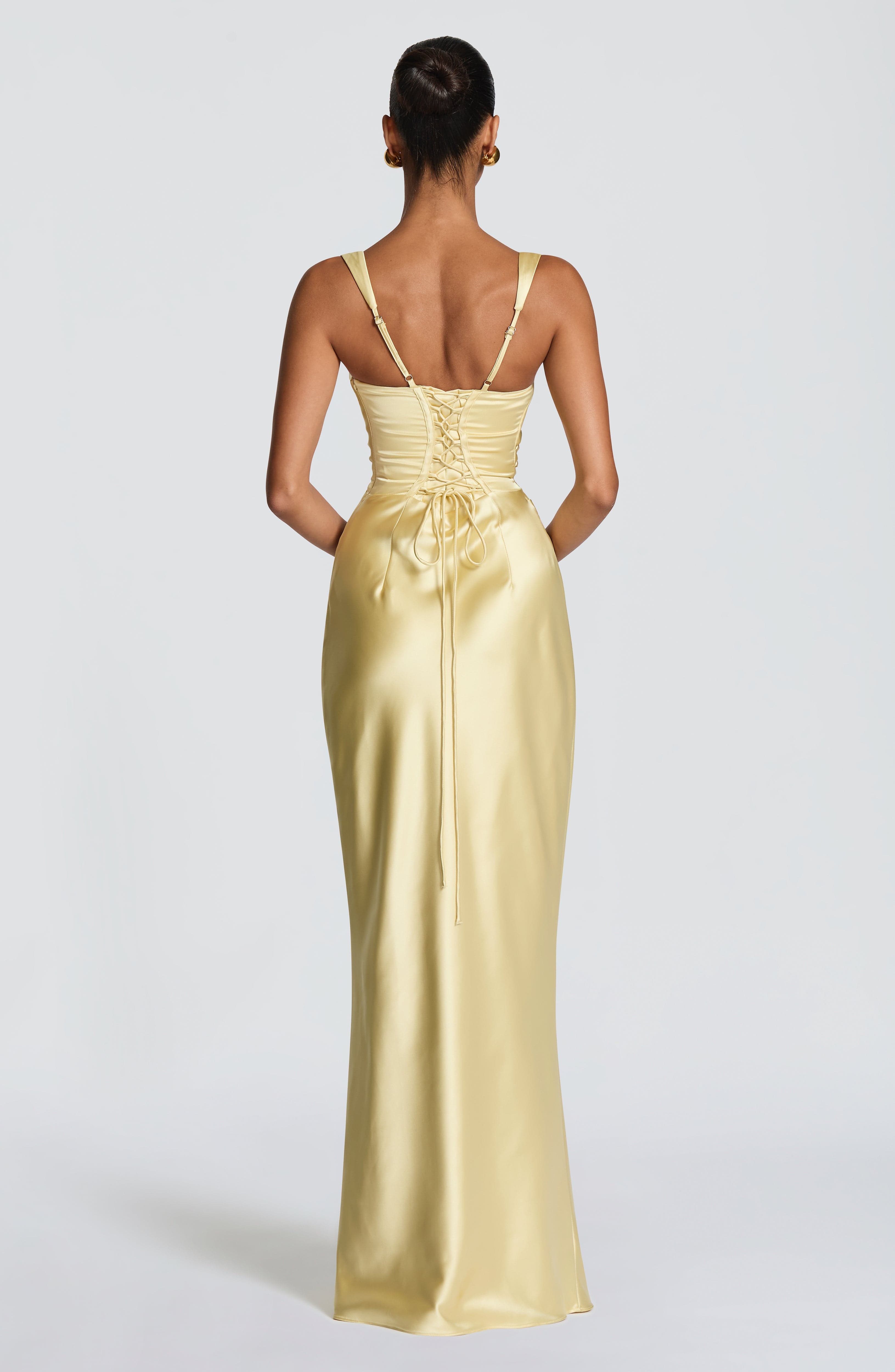 Calanthe Limon Maxi Elbise
