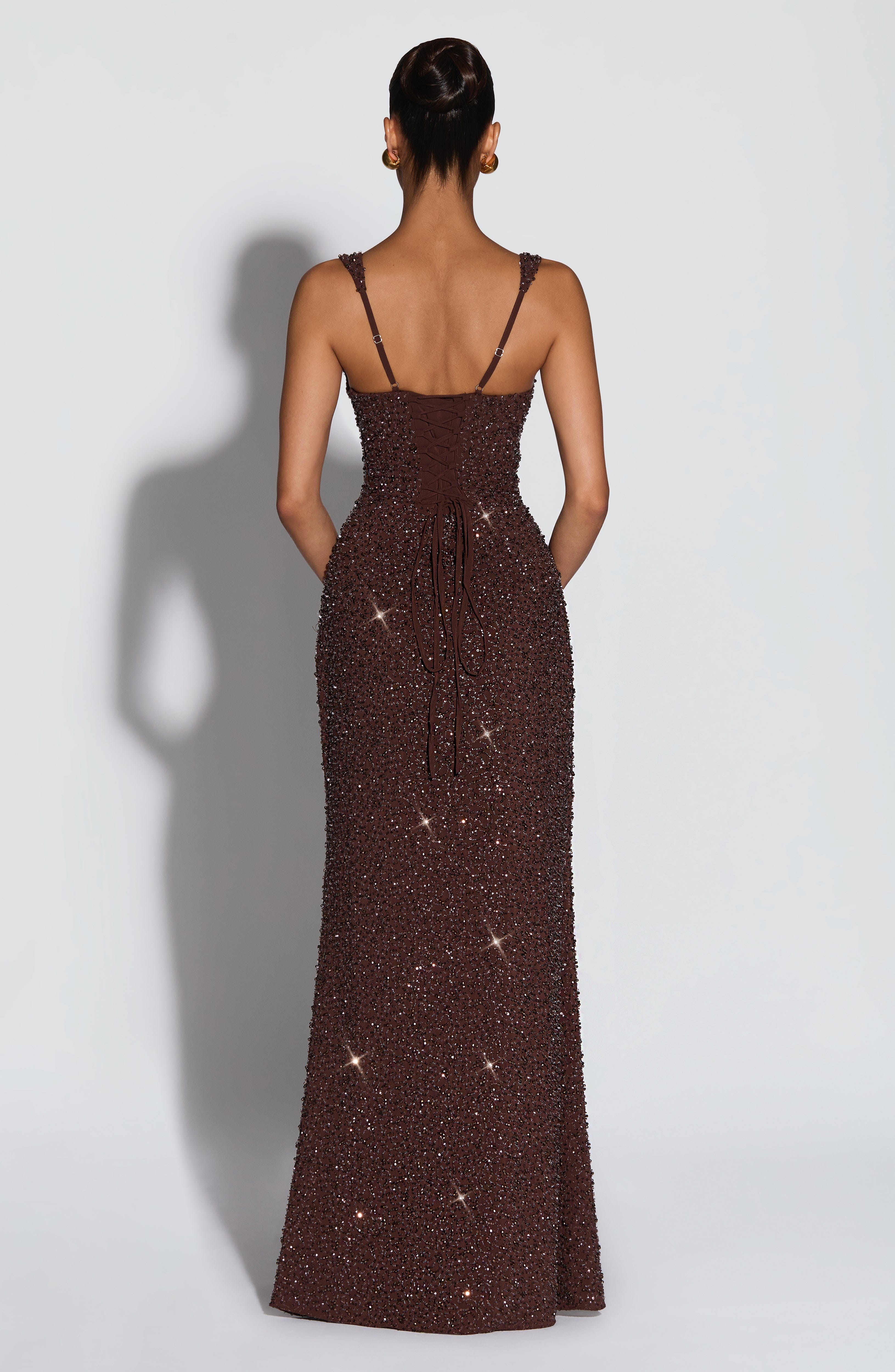 Calanthe Maxi Erik Moru Elbise