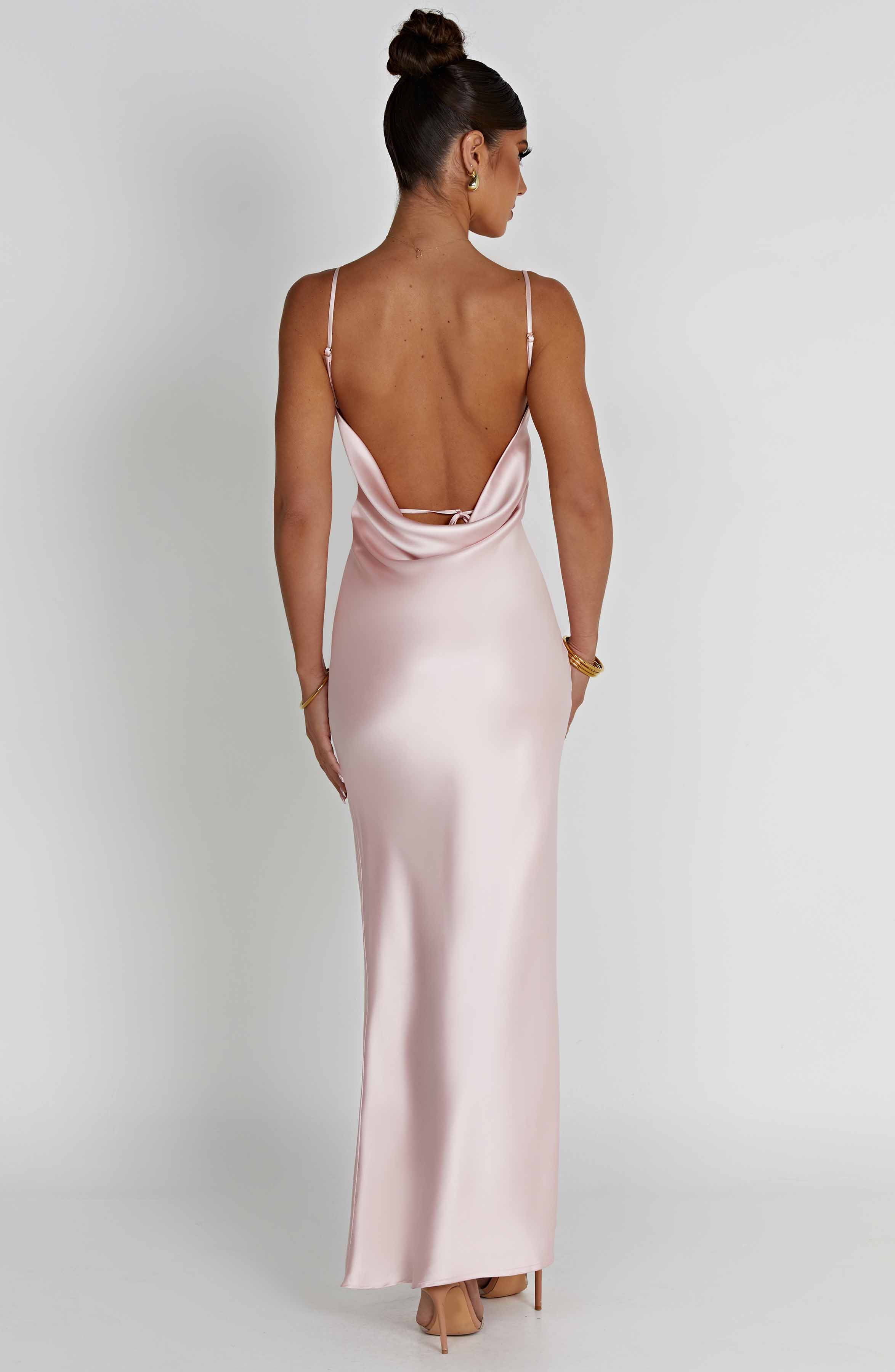 Celestina Pembe Maxi Elbise