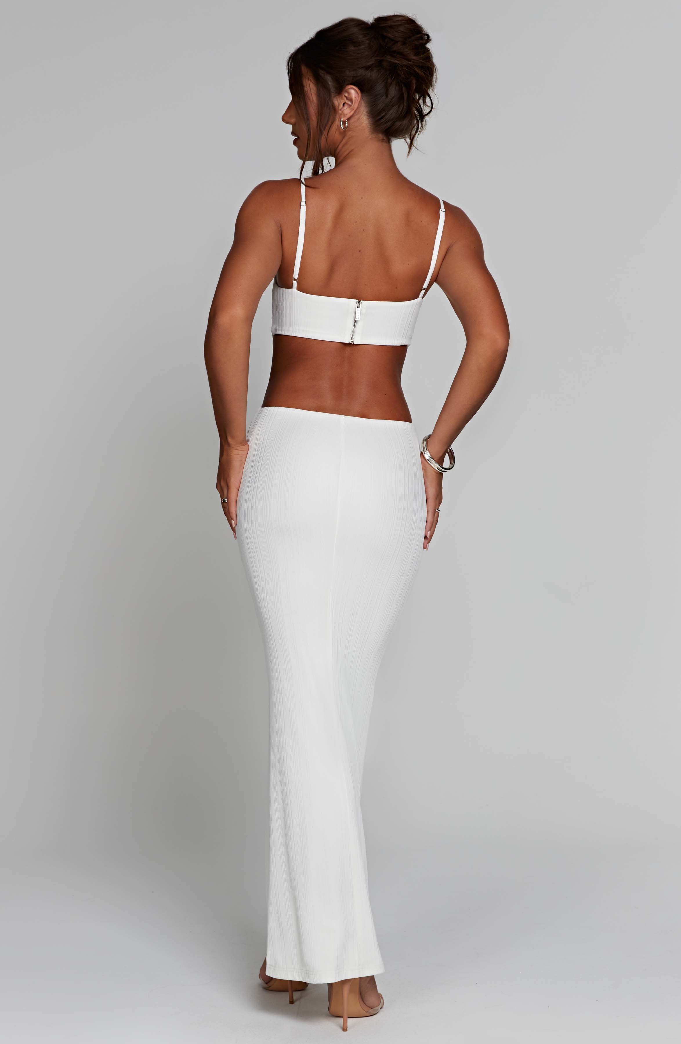 Celine Beyaz Maxi Elbise