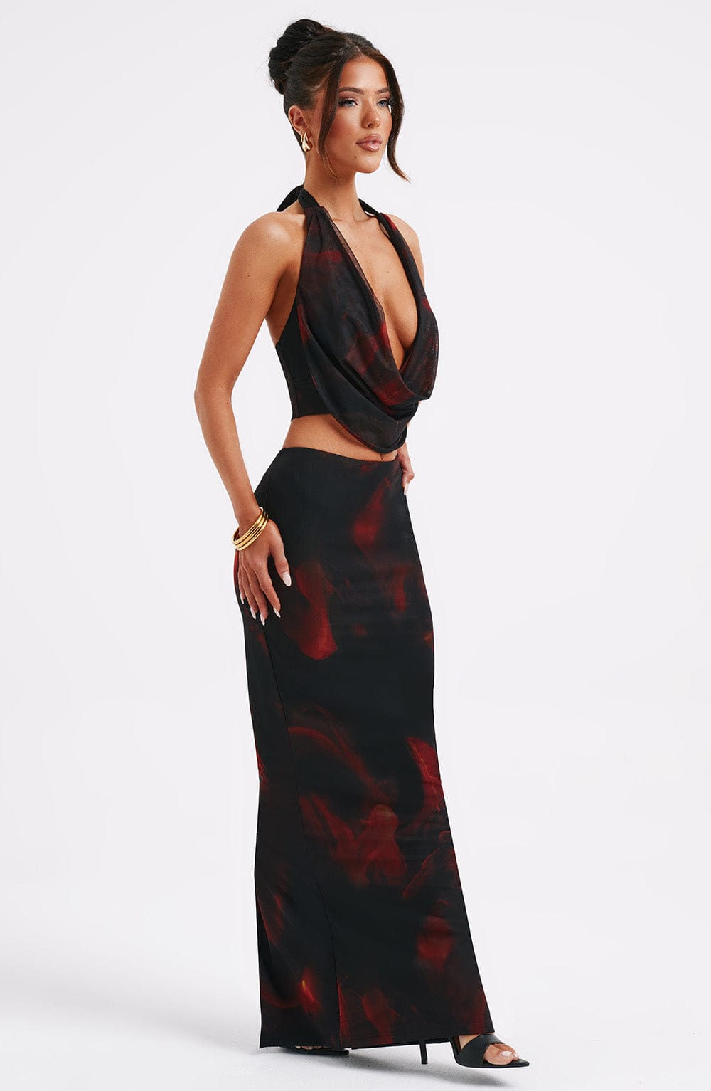 Chrishelle Maxi Siyah Etek