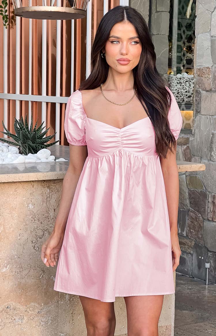 Clara Pembe Şık Mini Elbise - Yaz Modası