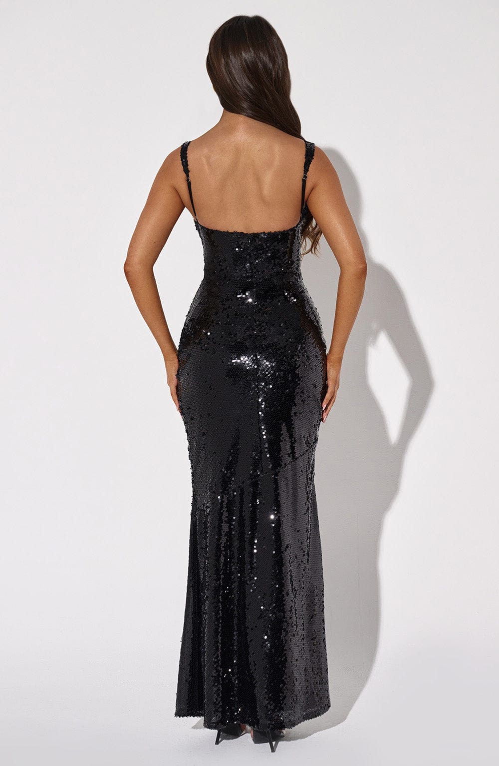 Corinne Siyah Maxi Elbise