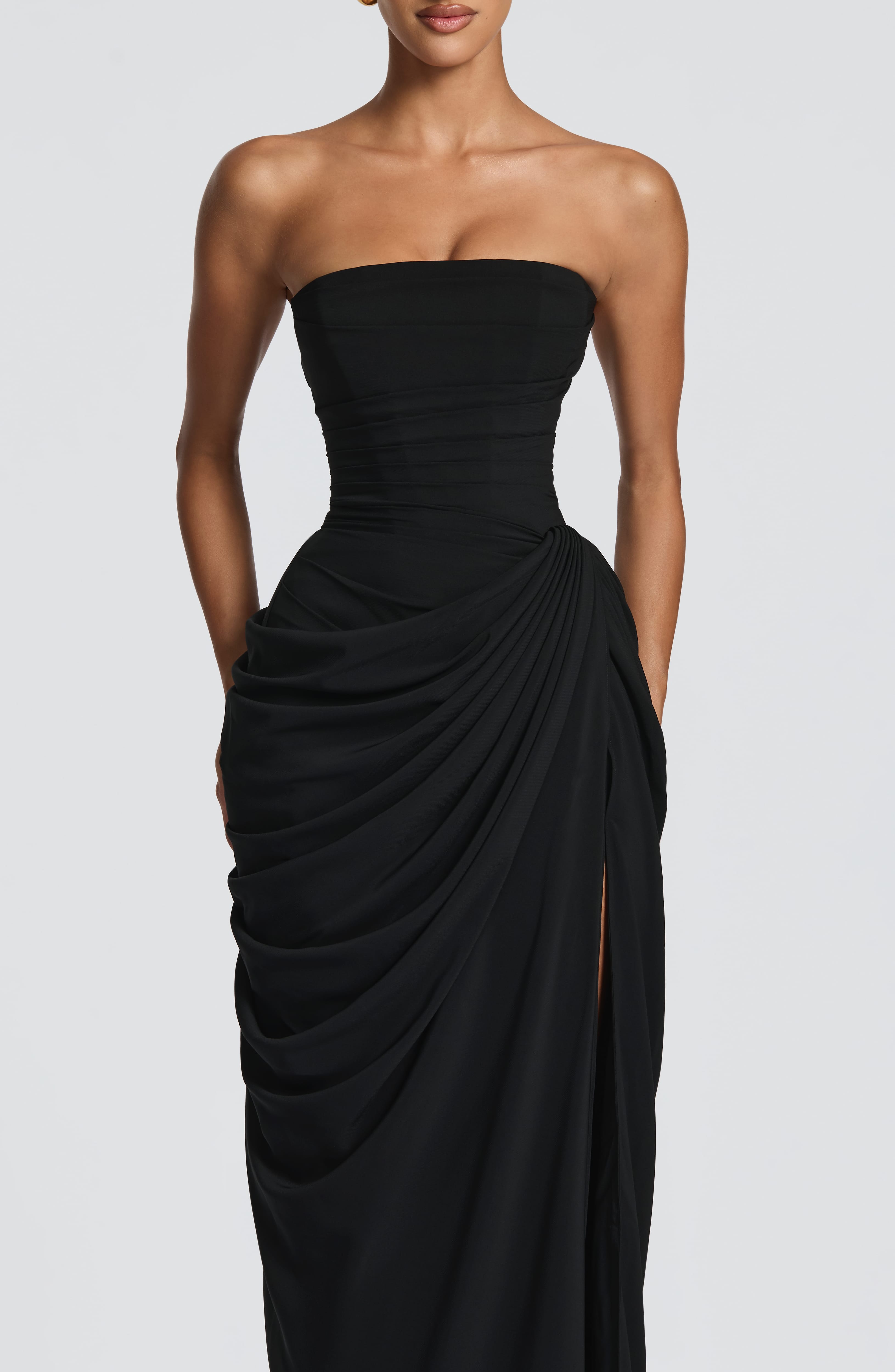 Cyra Siyah Maxi Elbise