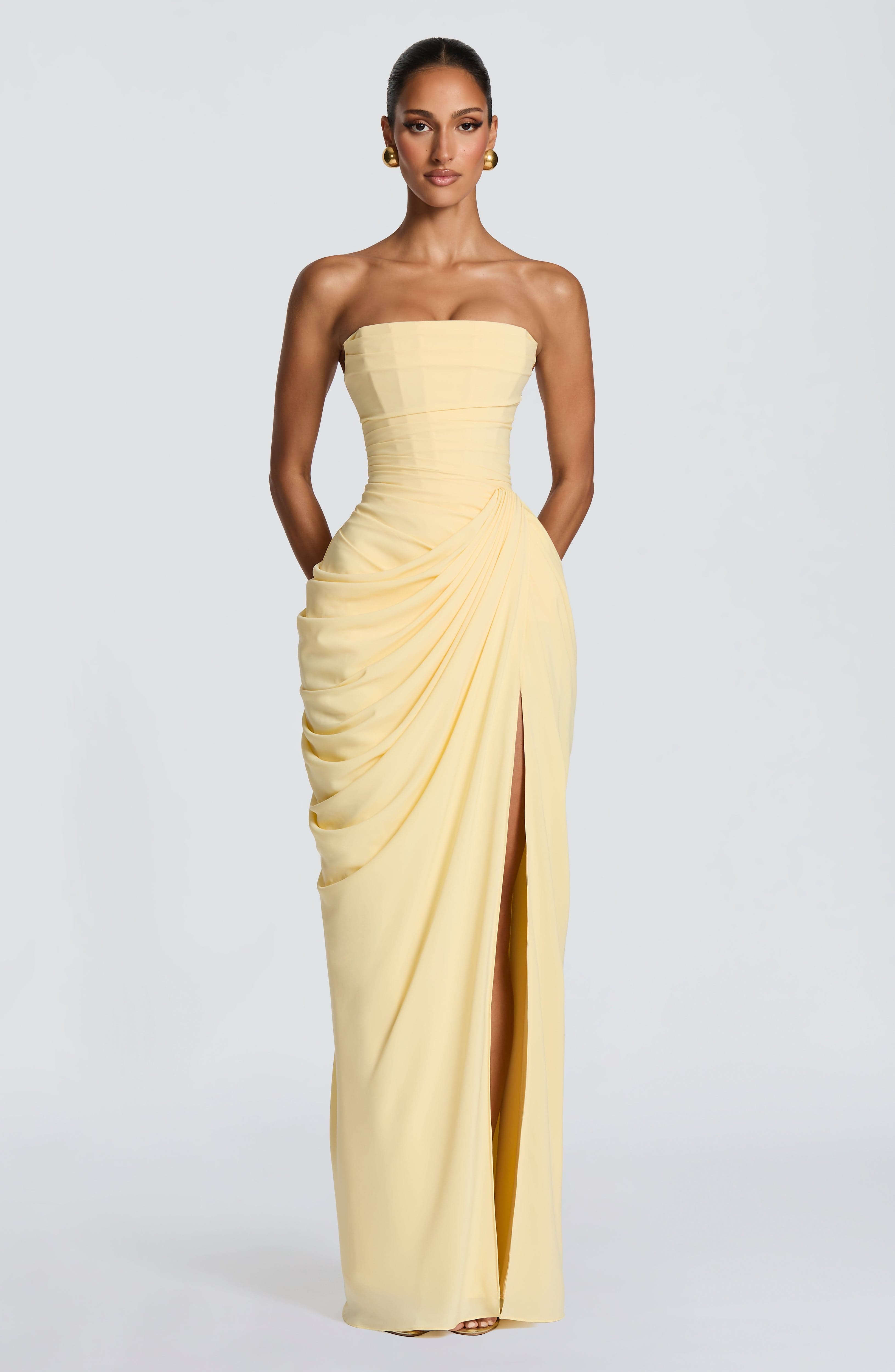 Cyra Limon Maxi Elbise