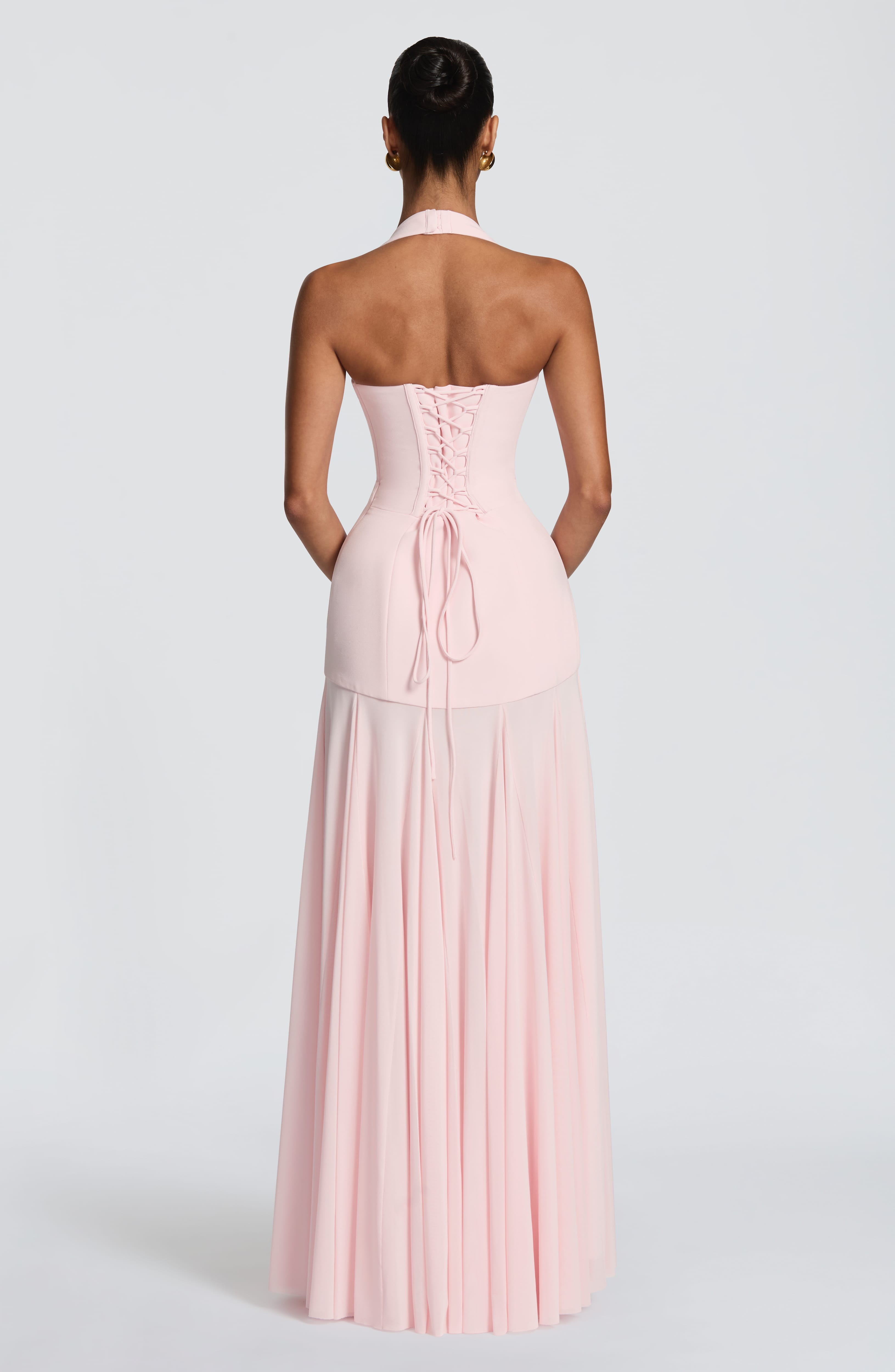 Cyrene Pembe Maxi Elbise