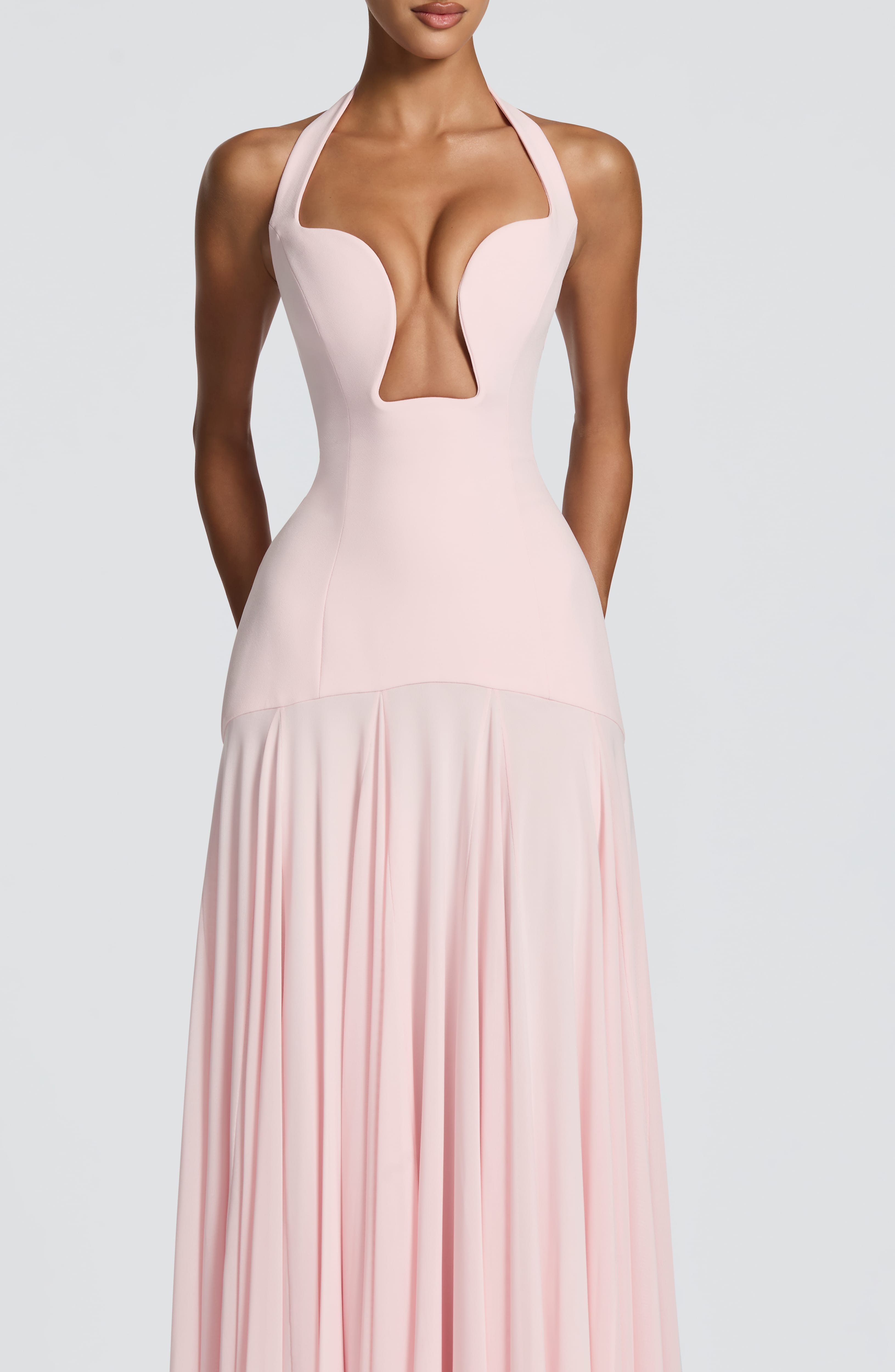 Cyrene Pembe Maxi Elbise