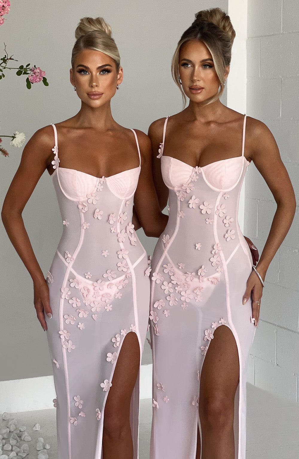 Dalary Pembe Maxi Elbise