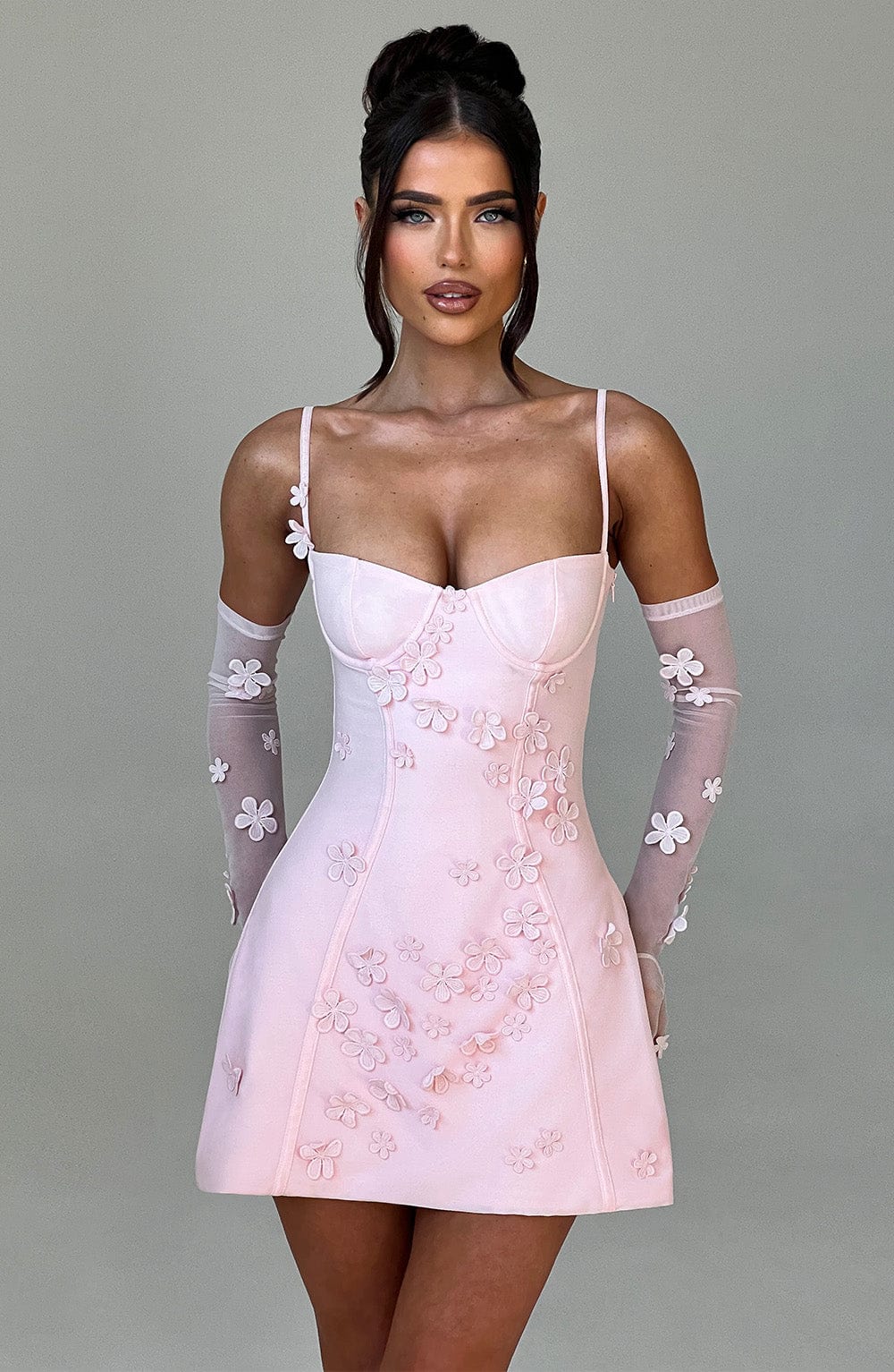 Pembe Dalary Mini Elbise
