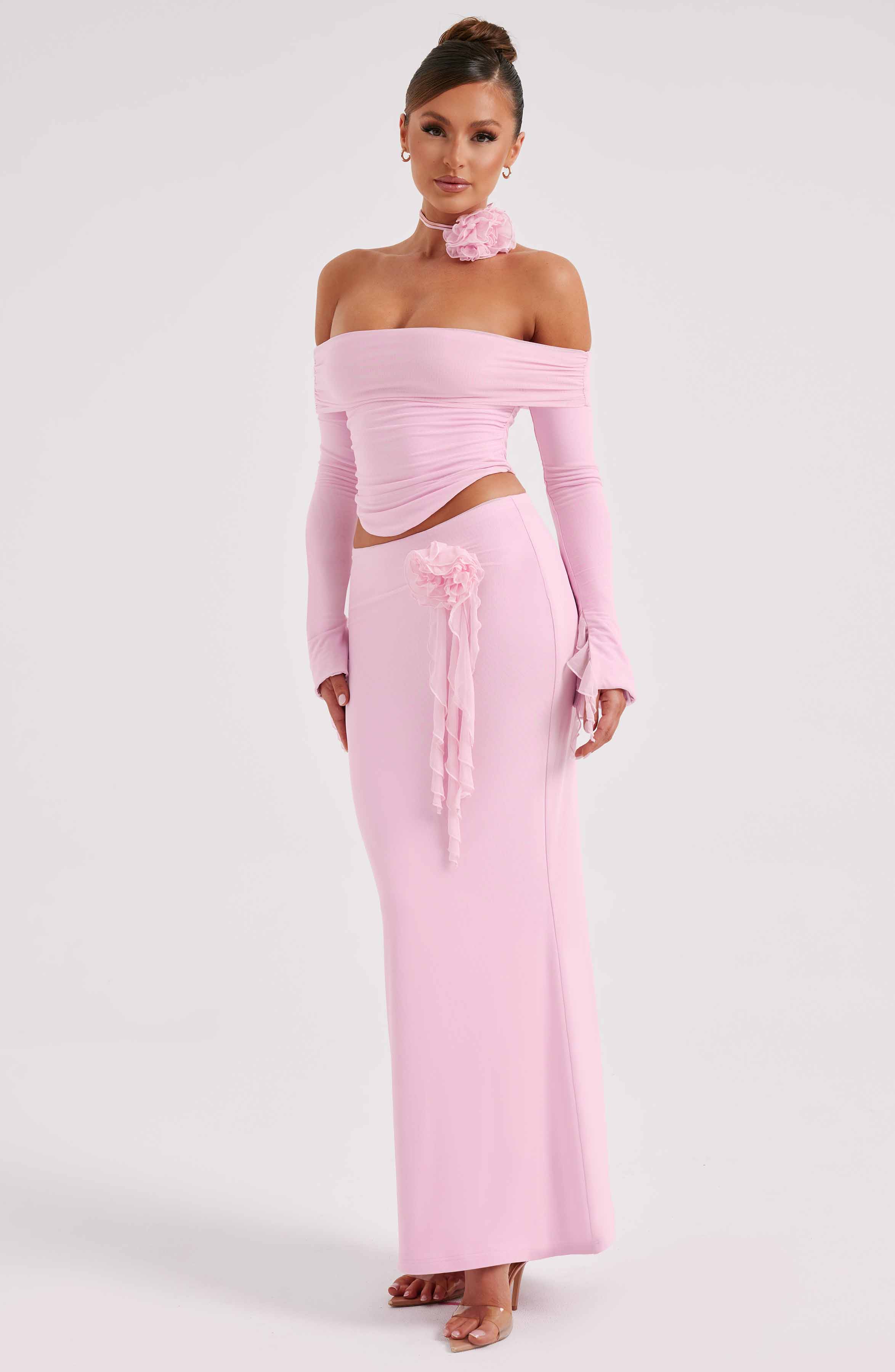 Deema Pembe Maxi Etek