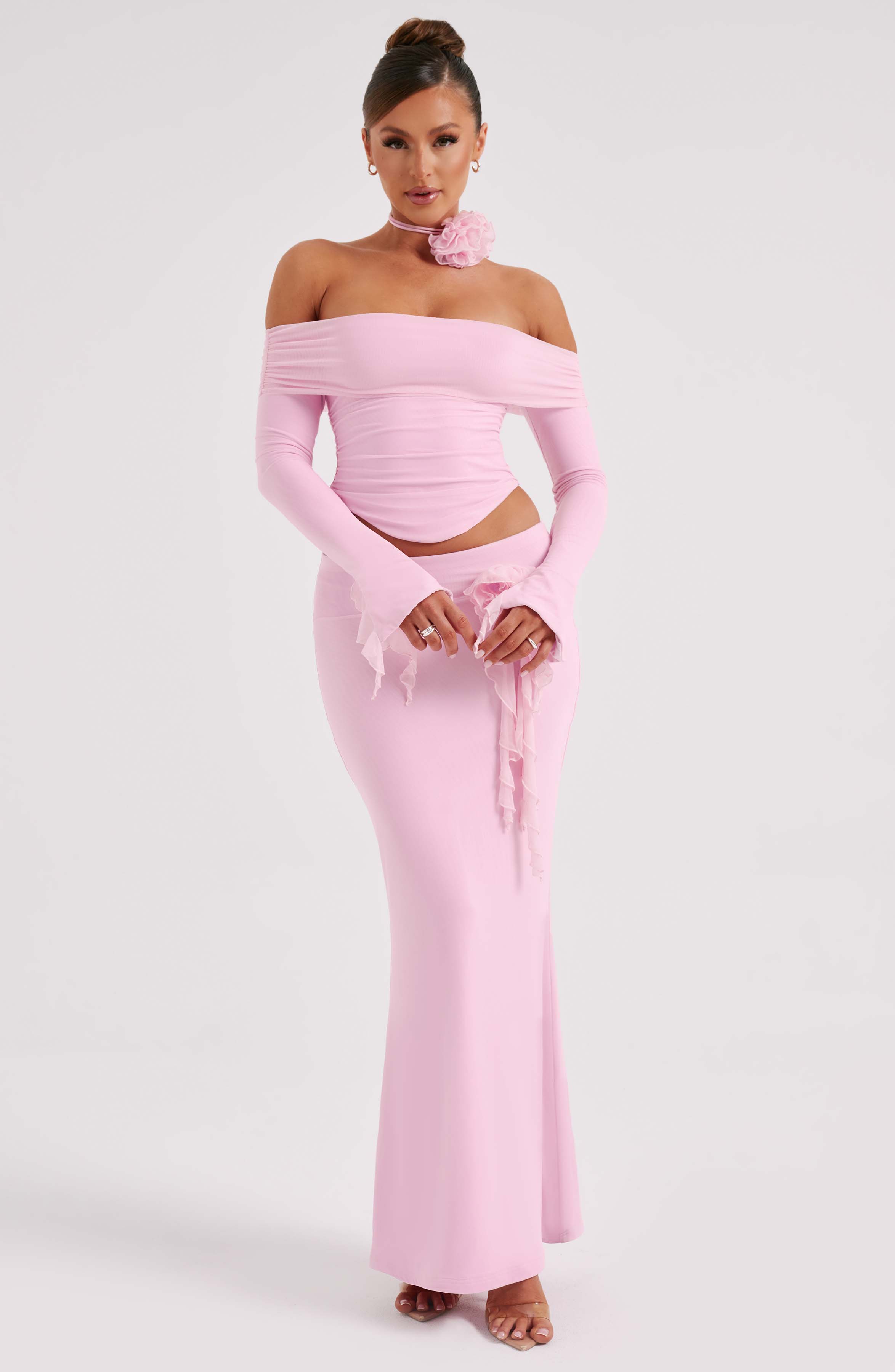 Deema Pembe Maxi Etek