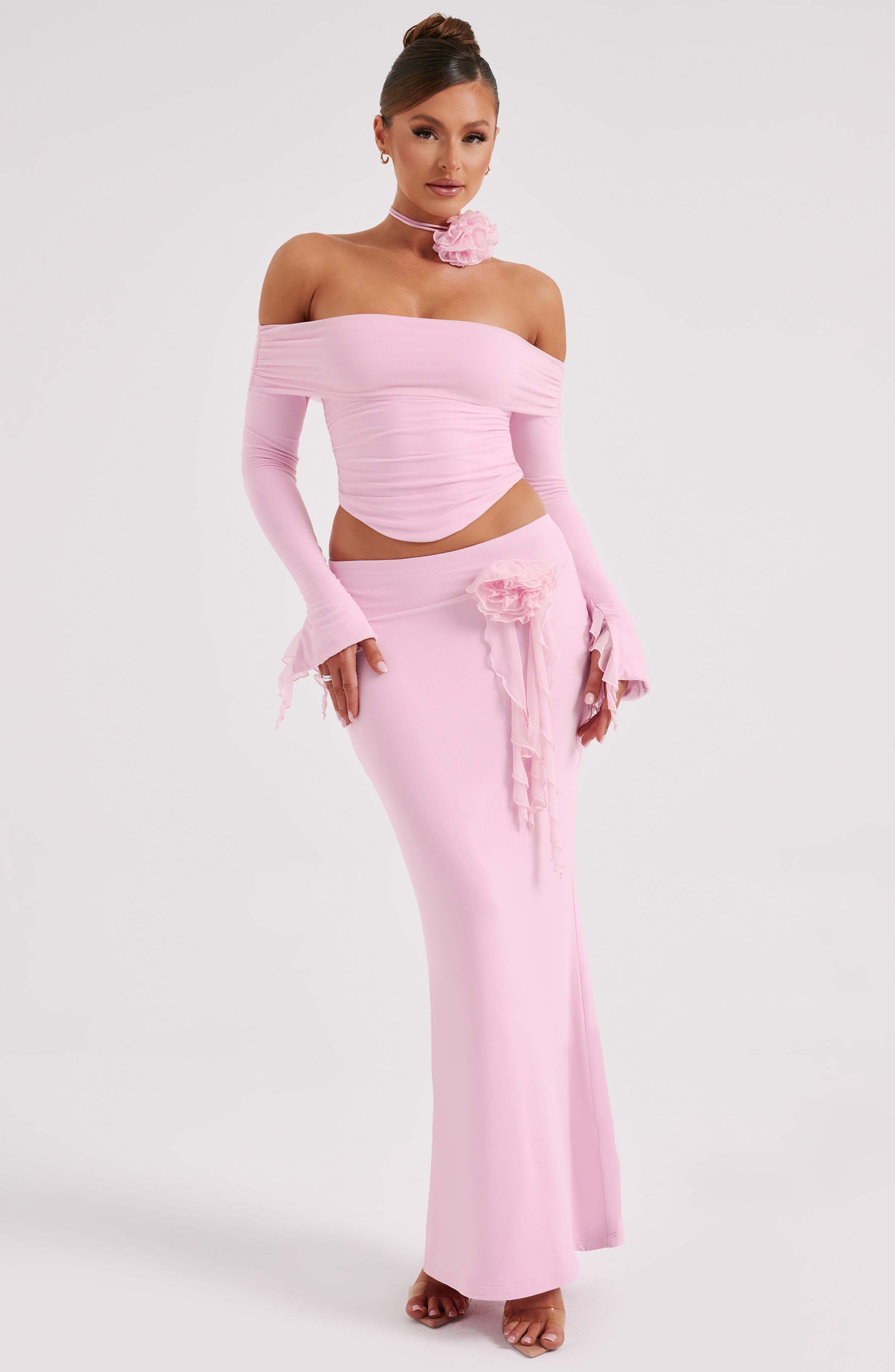 Deema Pembe Maxi Etek