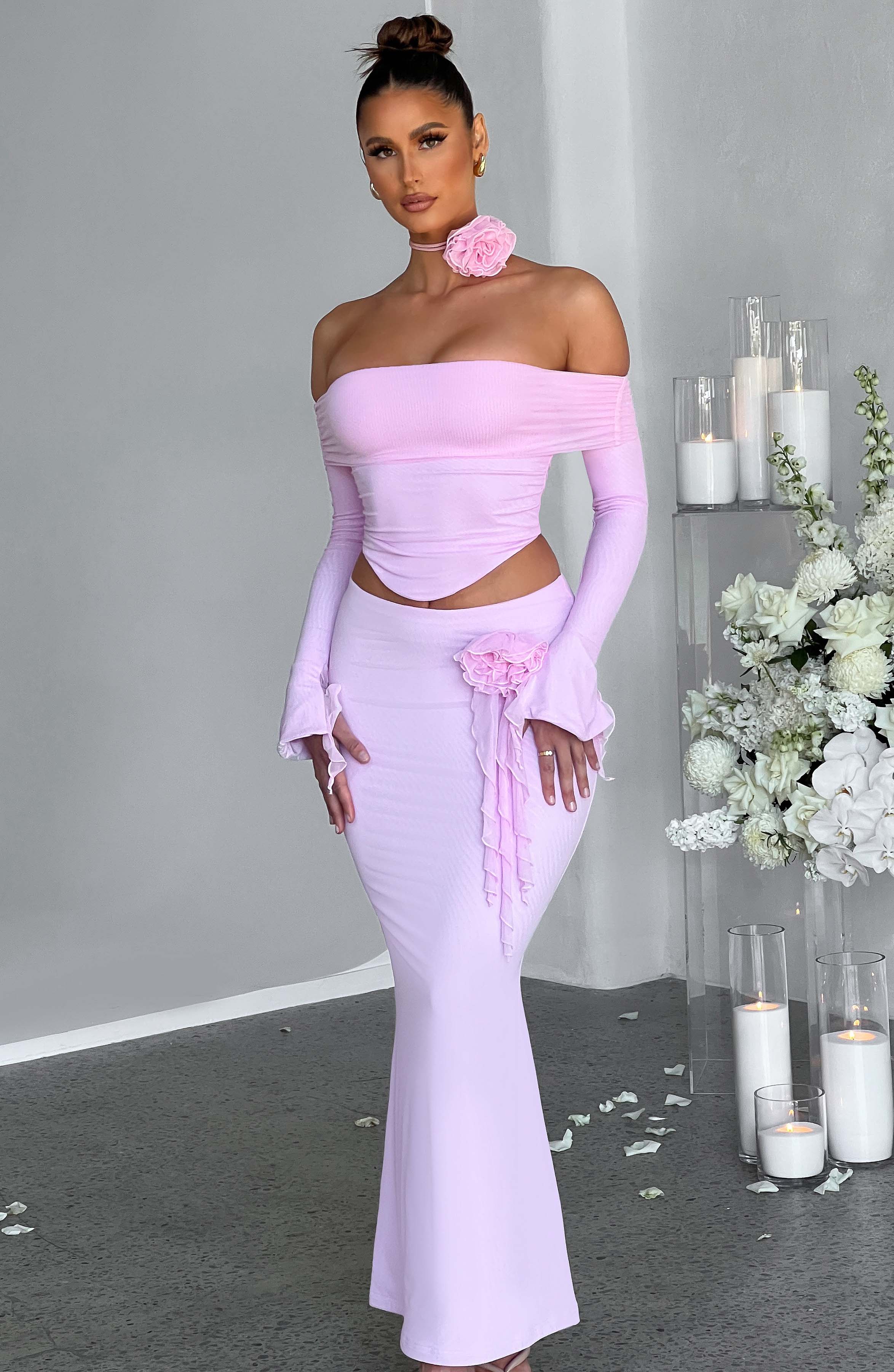 Deema Pembe Maxi Etek