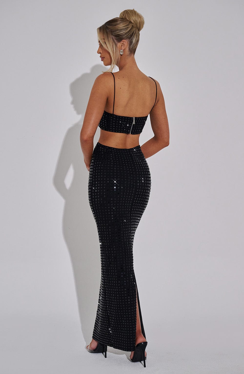 Dimity Siyah Maxi Etek