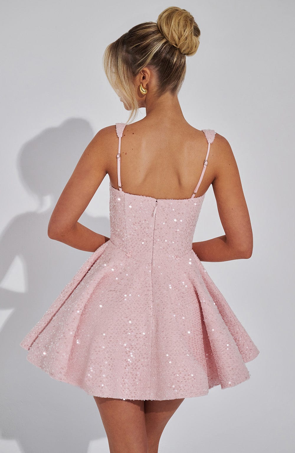 Pembe Dorothy Mini Elbise