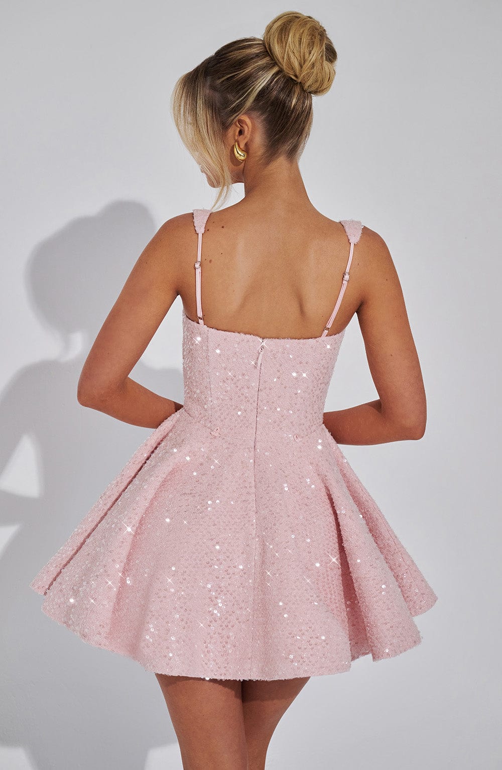 Pembe Dorothy Mini Elbise