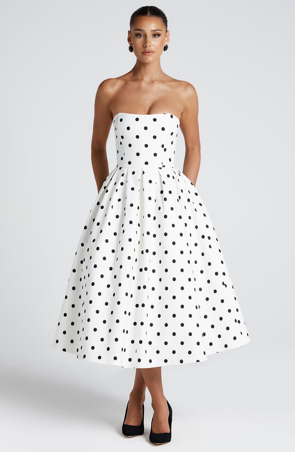 Edith Midi Siyah Elbise
