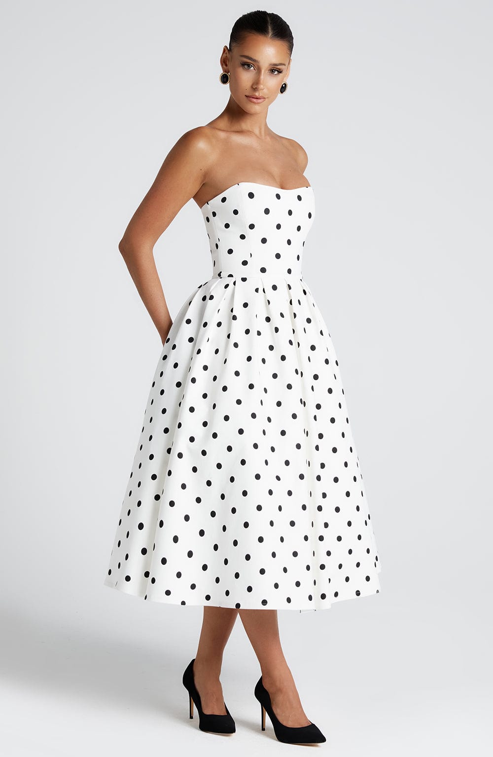 Edith Midi Siyah Elbise