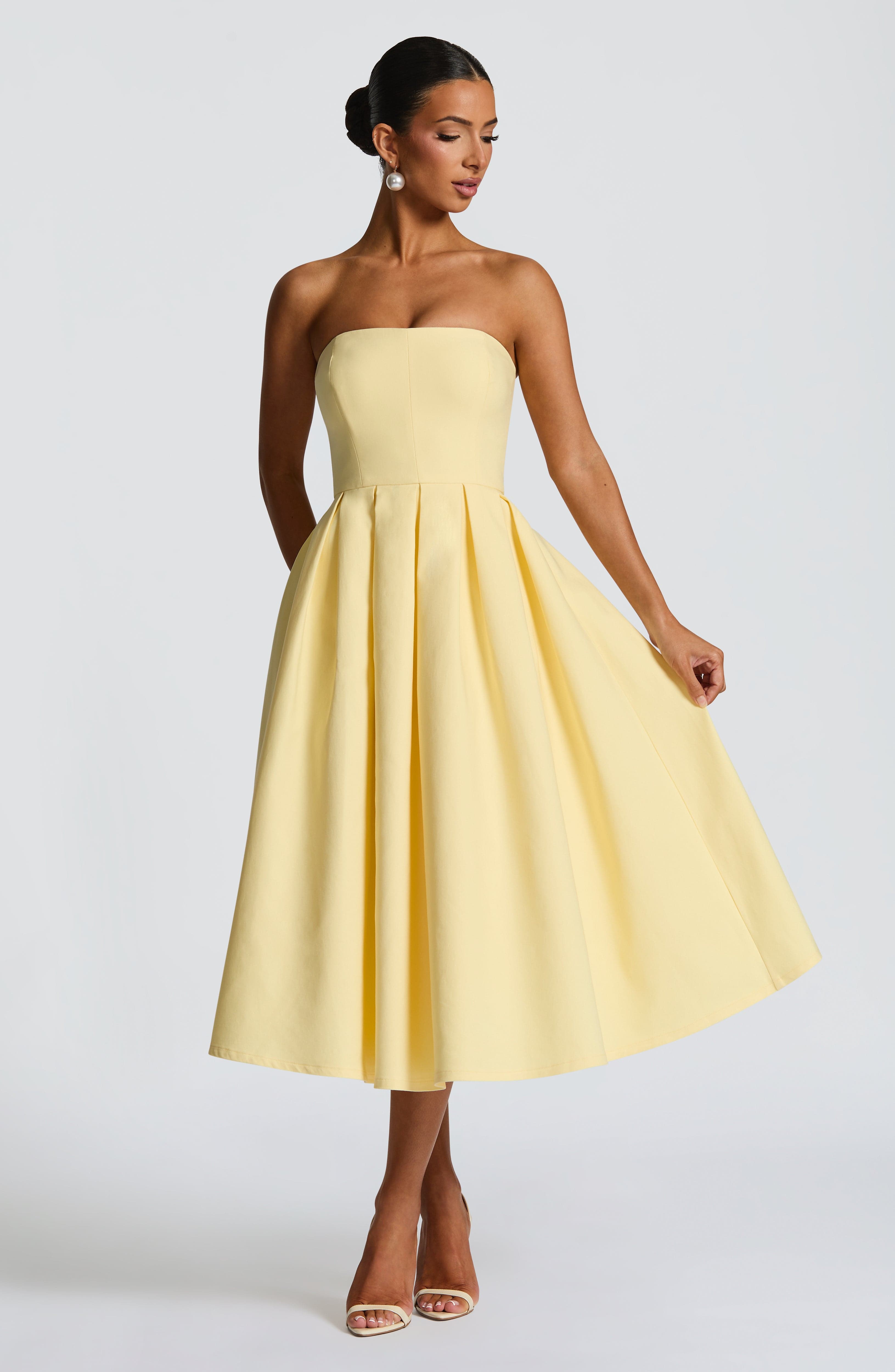 Edith Limon Midi Elbise