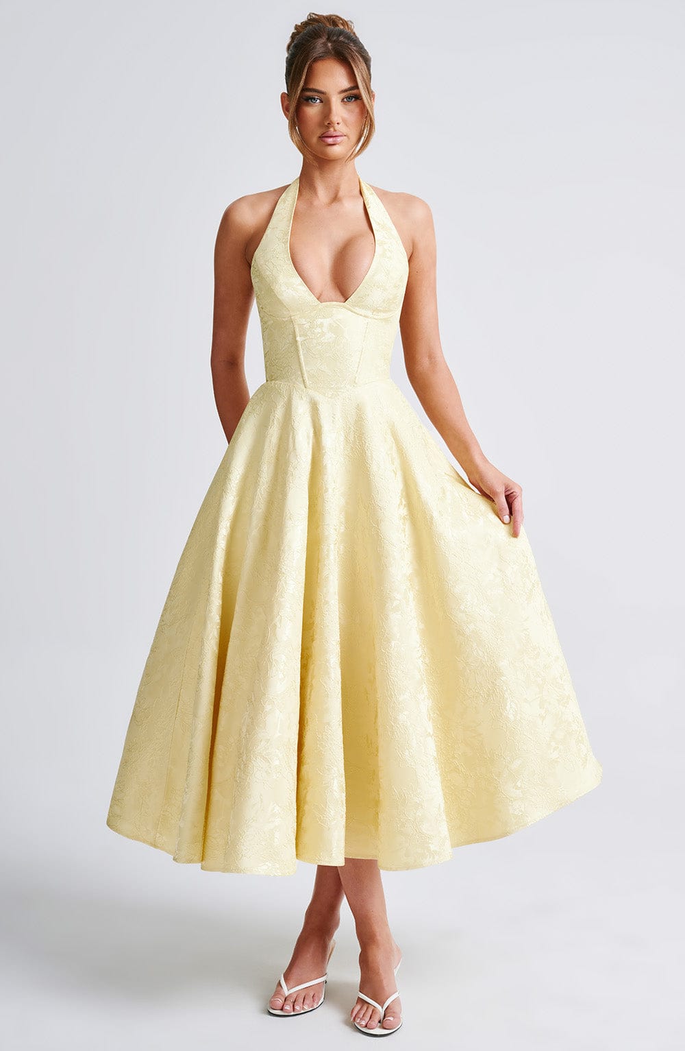 Effie Limon Midi Elbise