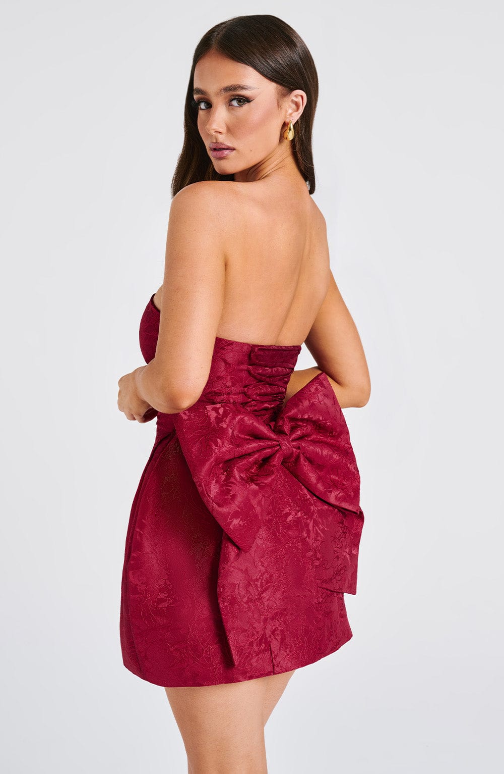 Kırmızı Elenora Mini Elbise