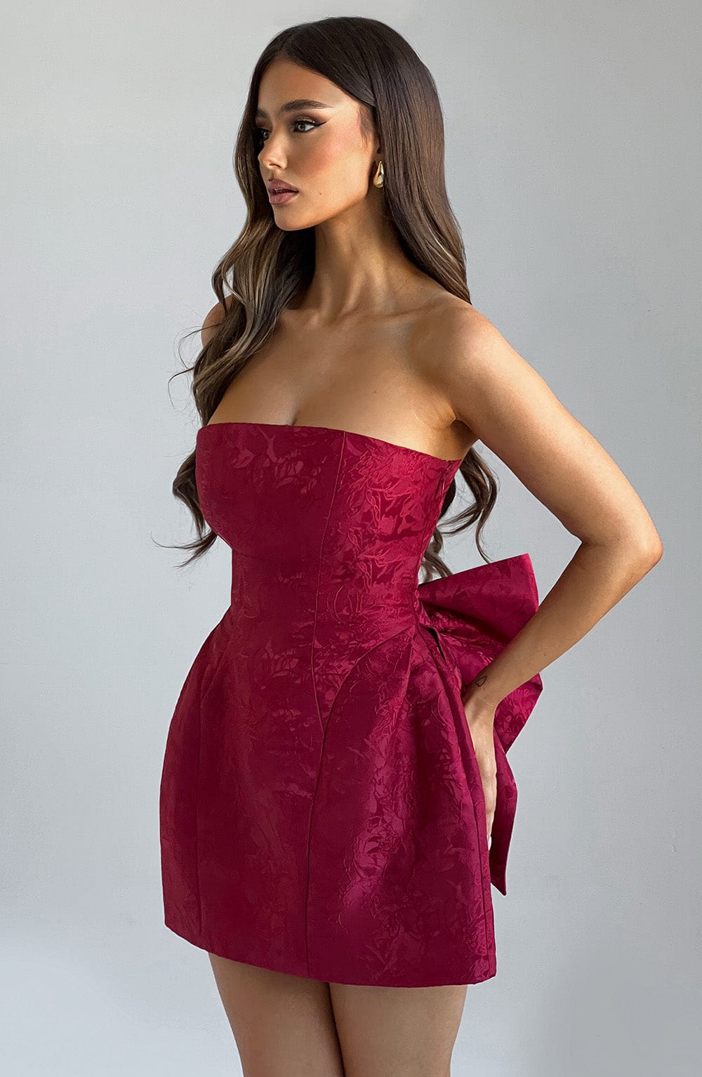 Kırmızı Elenora Mini Elbise