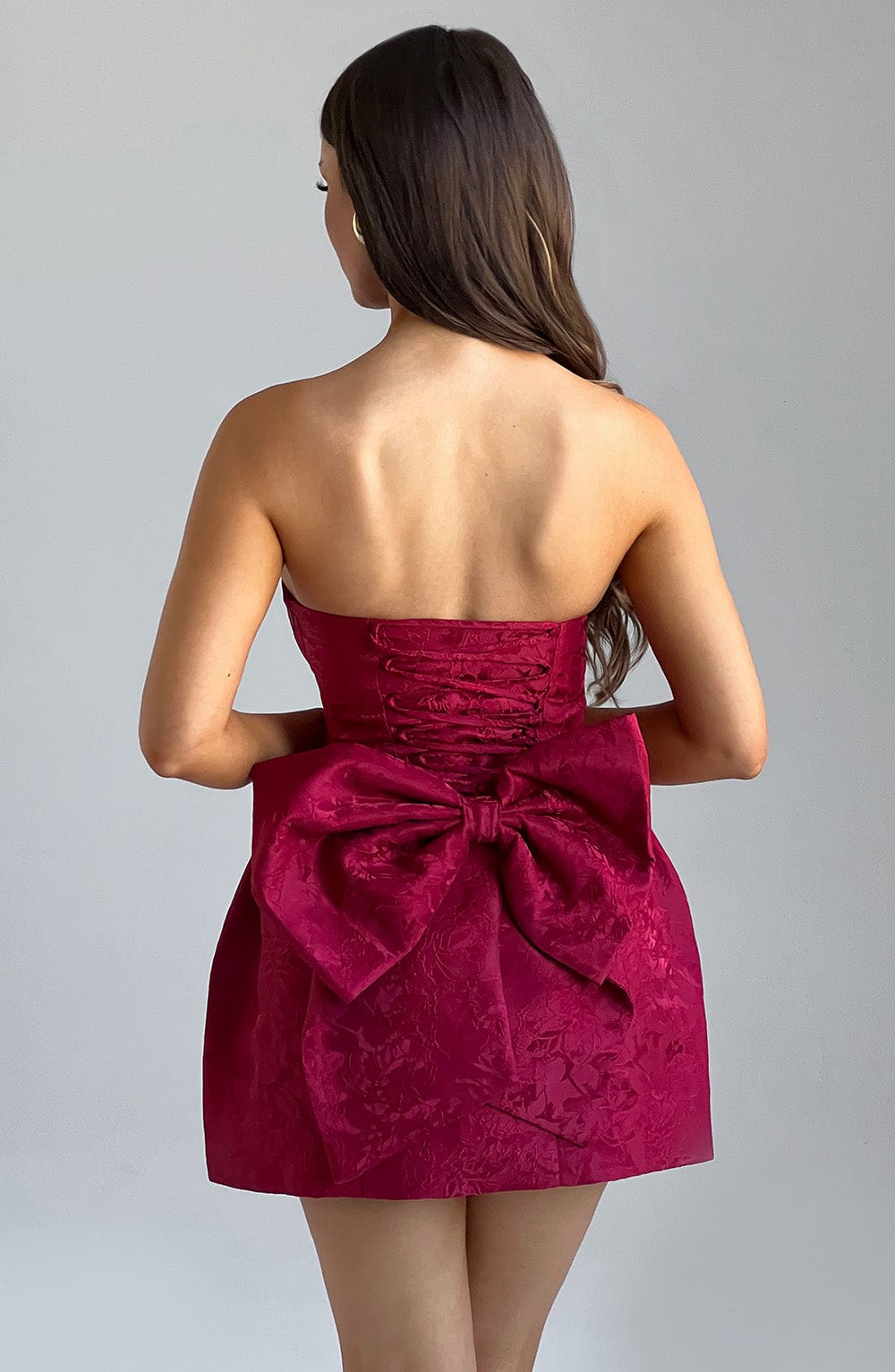 Kırmızı Elenora Mini Elbise