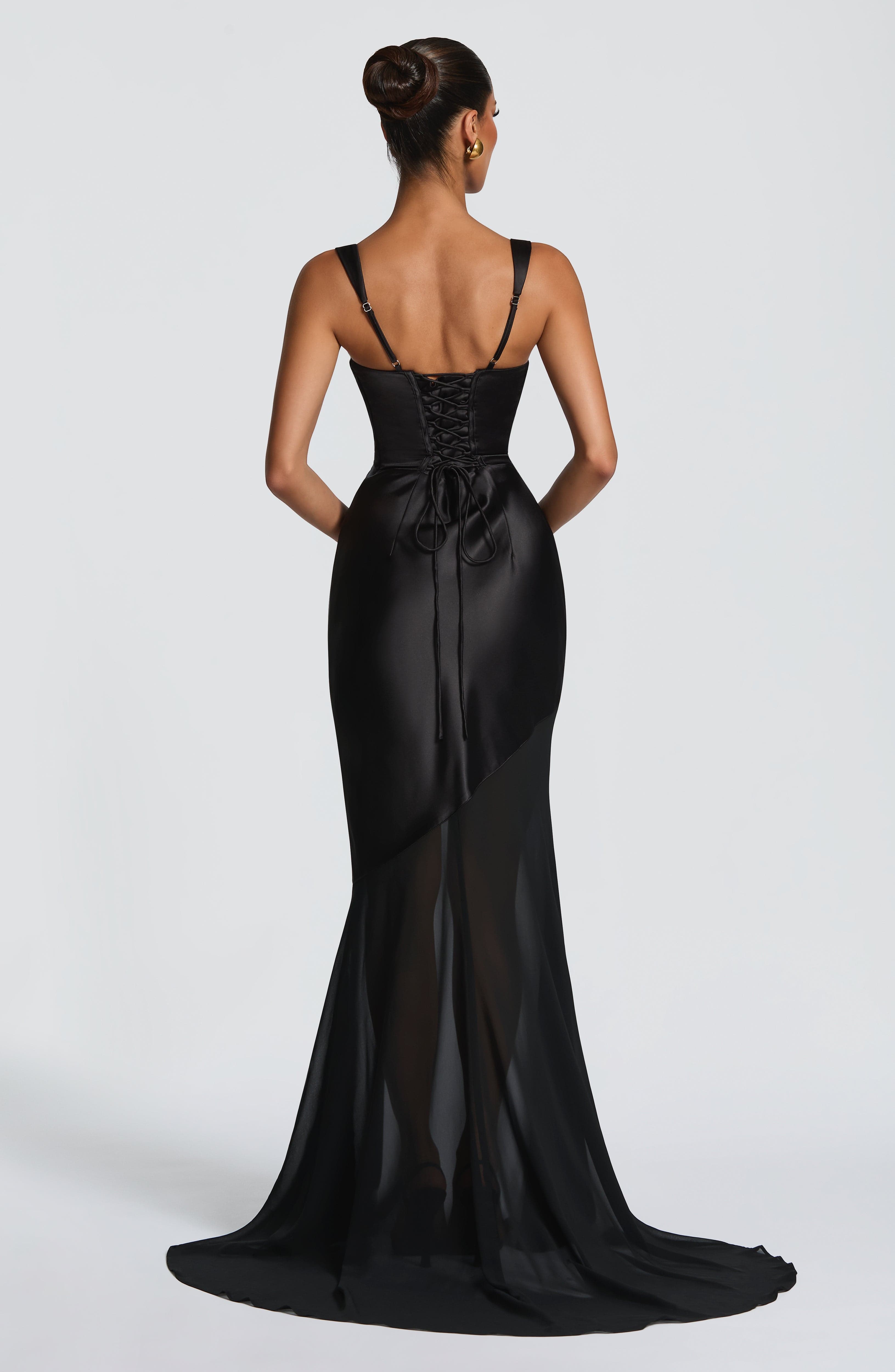 Eliza Siyah Maxi Elbise