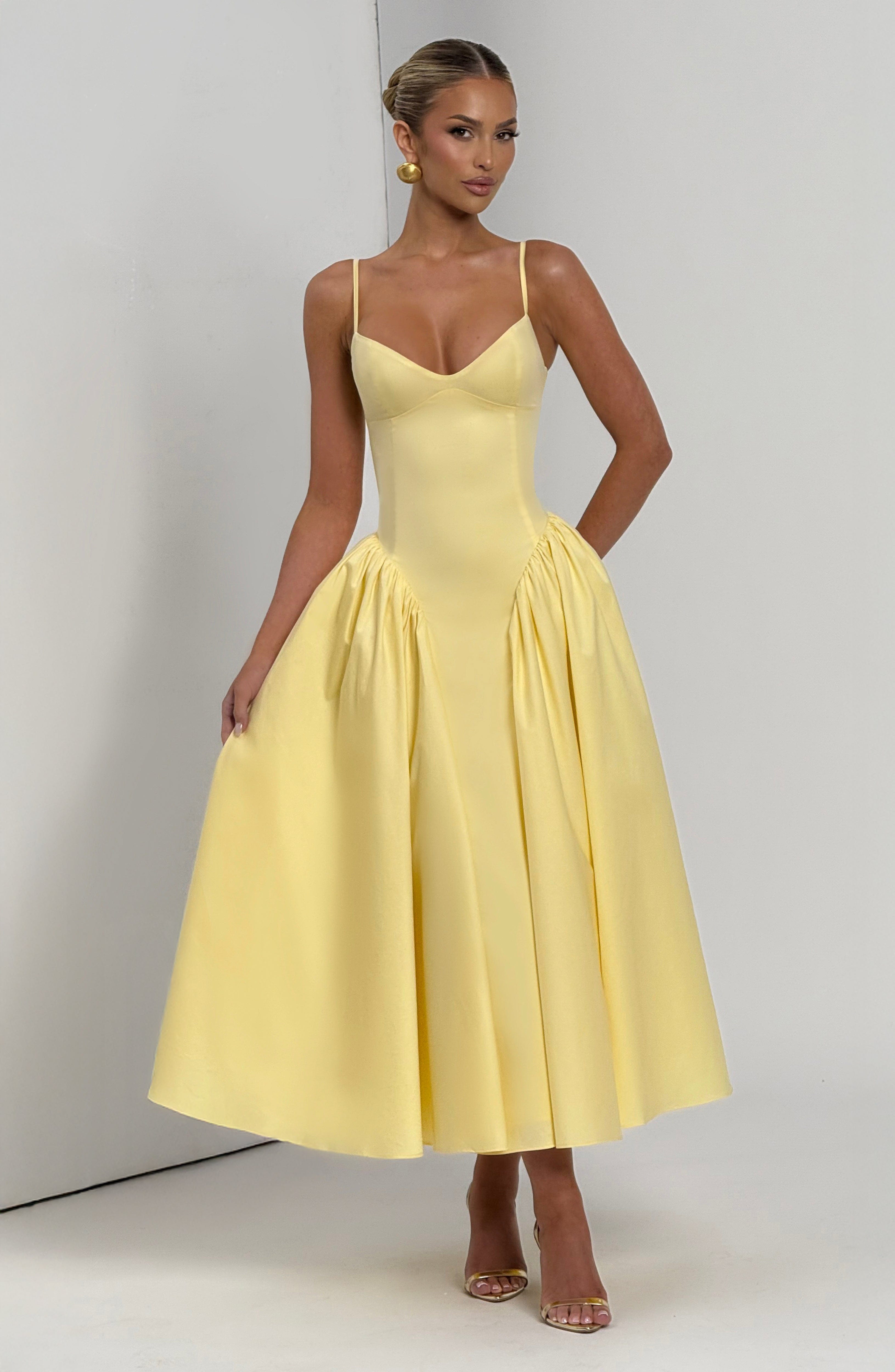 Emerson Limon Midi Elbise