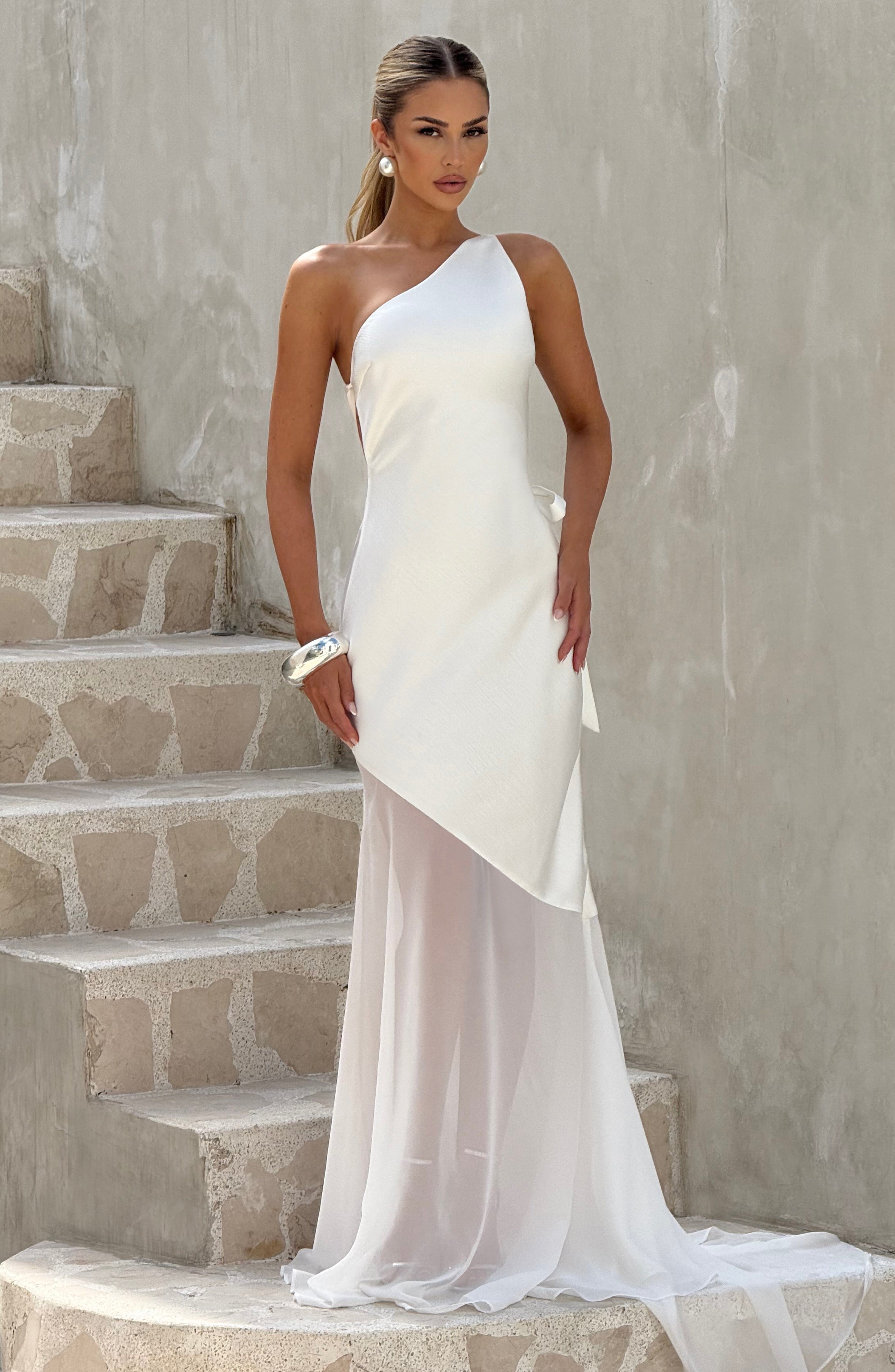 Fable Ekru Maxi Elbise