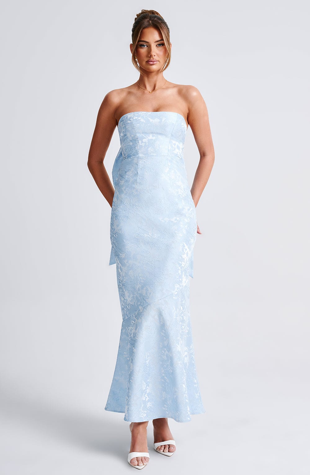 Felicity Mavi Maxi Elbise