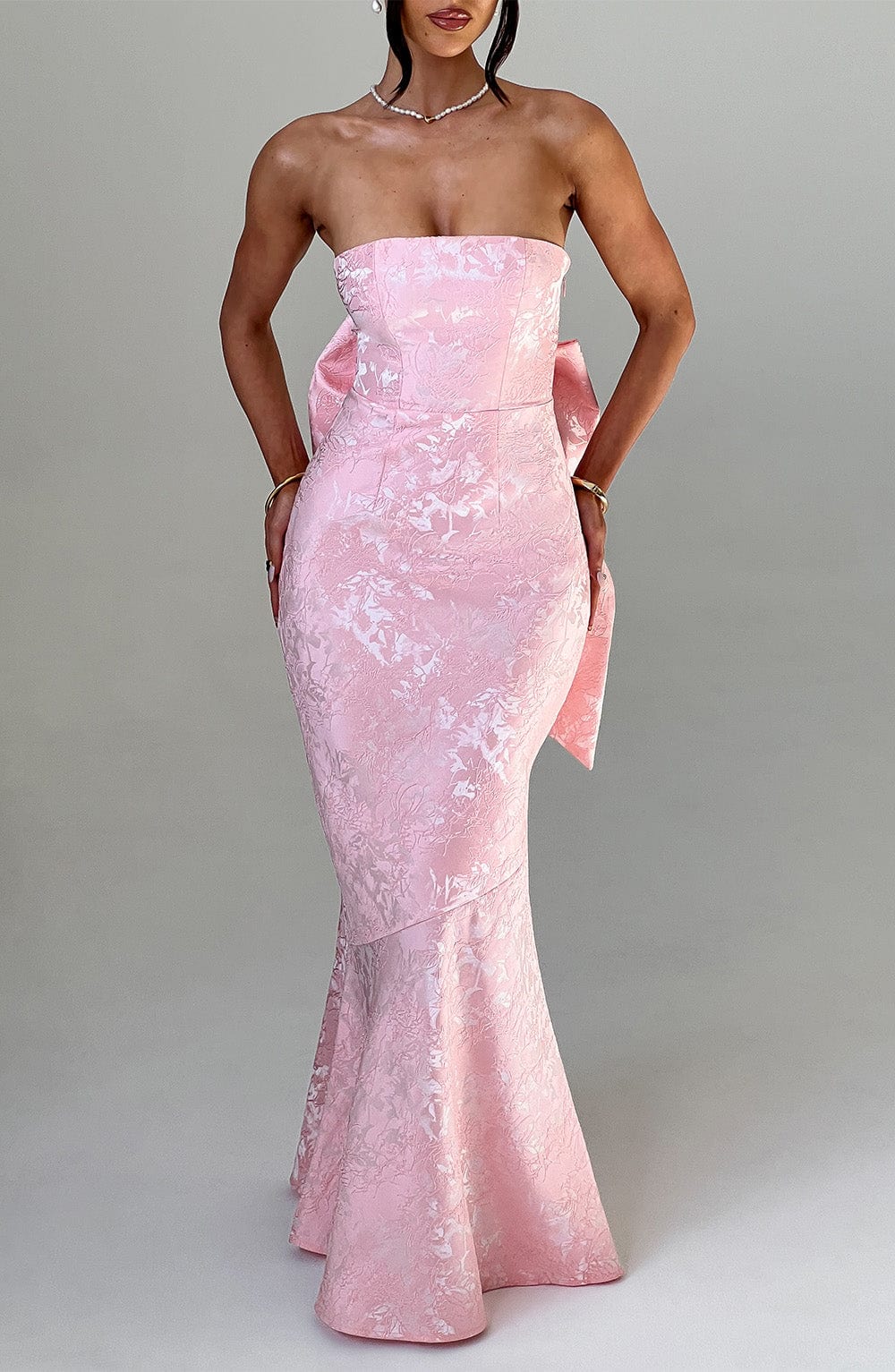 Felicity Pembe Maxi Elbise