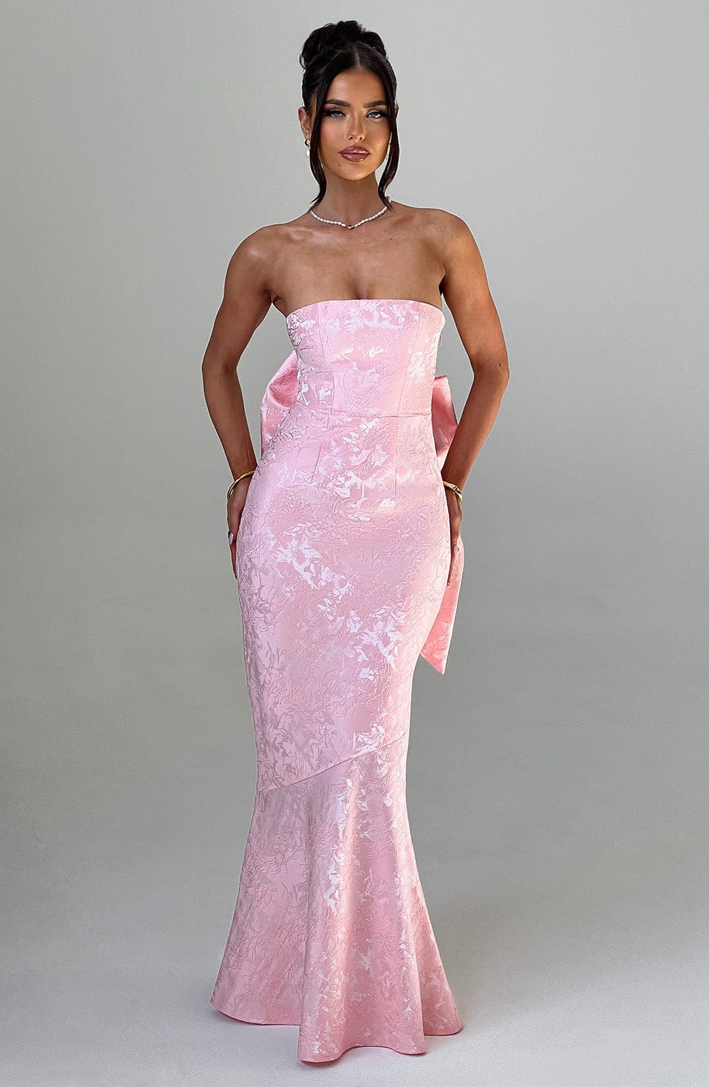 Felicity Pembe Maxi Elbise