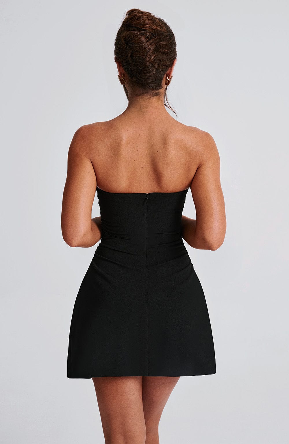 Fleur Mini Siyah Elbise