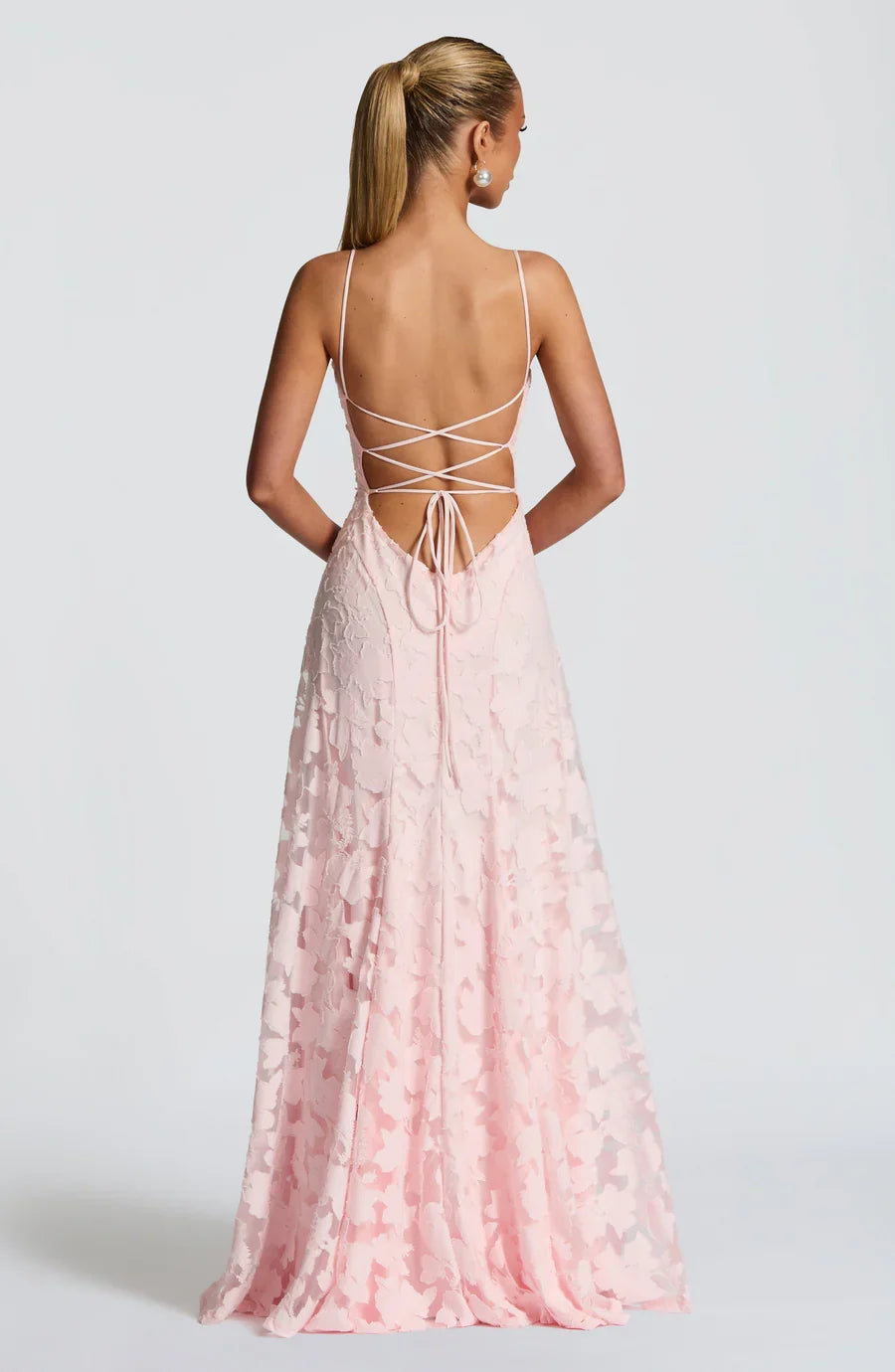 Sofia Aura Maxi Elbise - Pembe