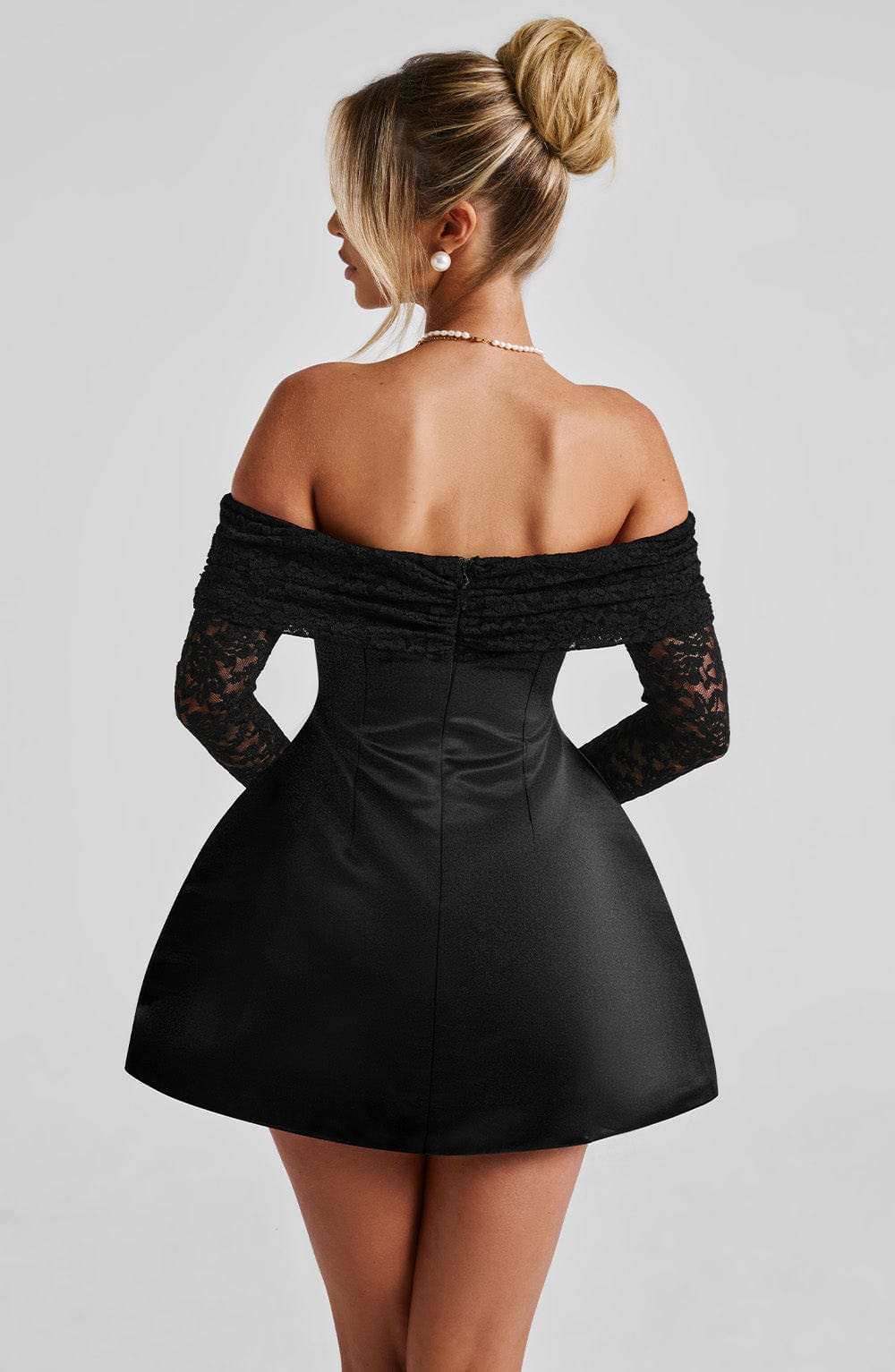Georgianna Mini Siyah Elbise