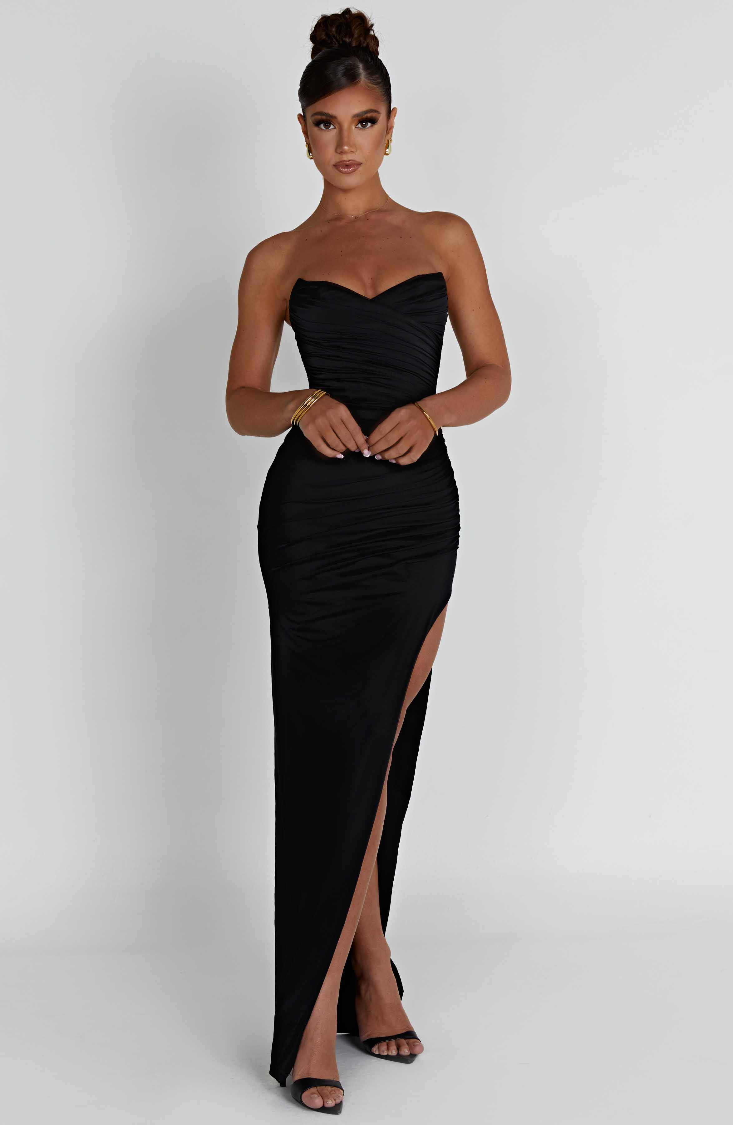 Giovanna Siyah Maxi Elbise
