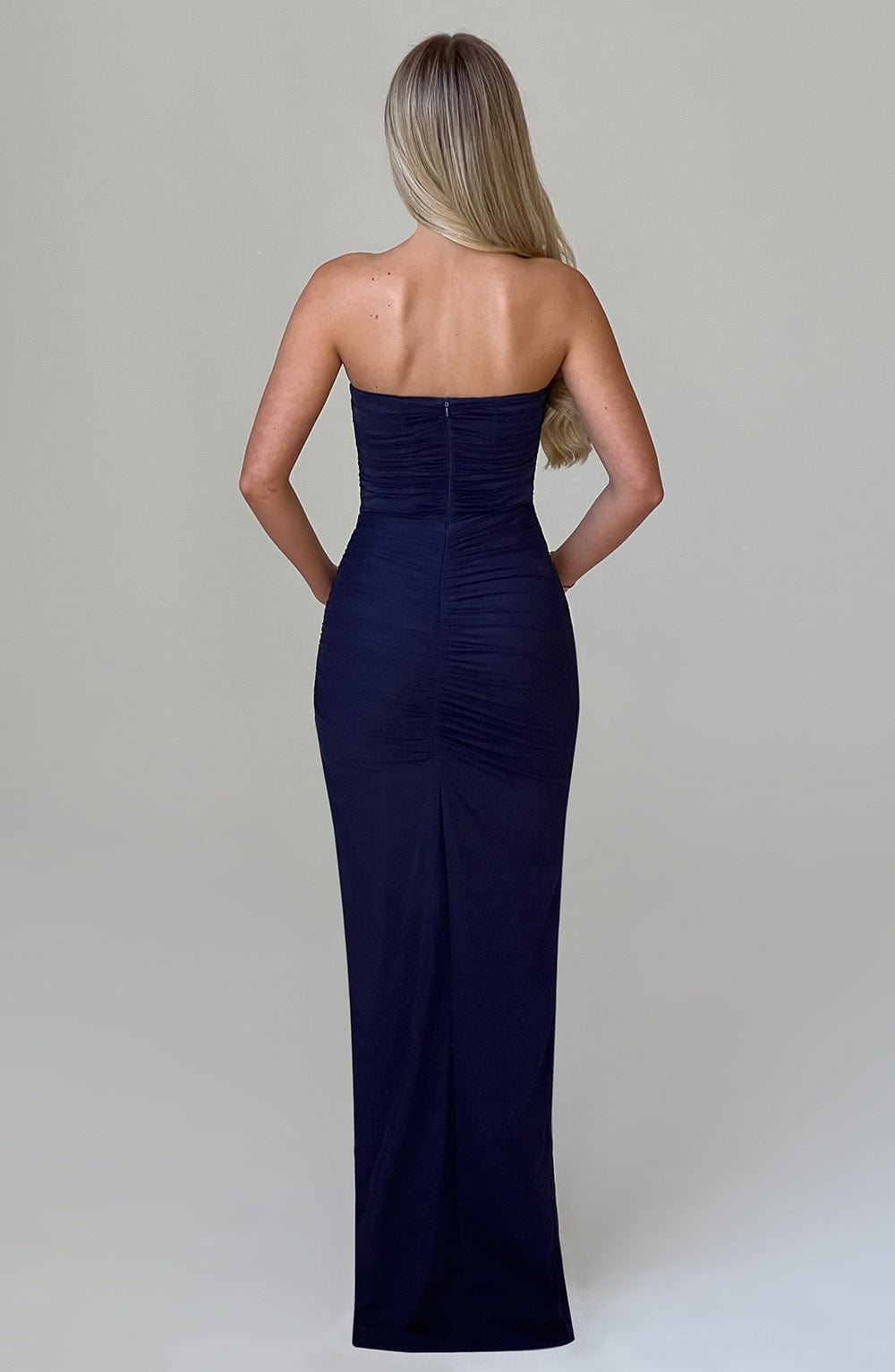 Giovanna Lacivert Maxi Elbise