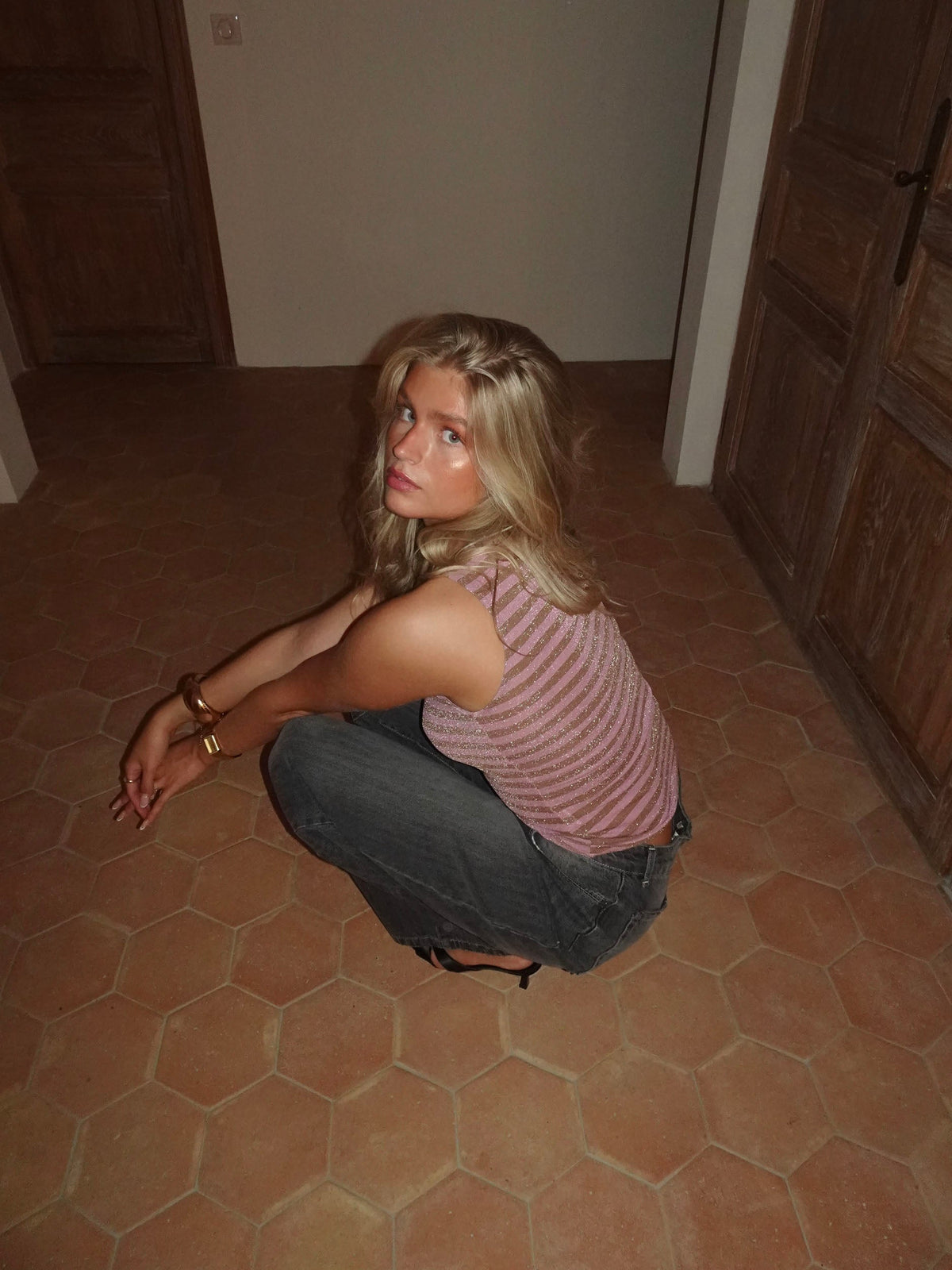 Mor Simli Emmeline Bluz