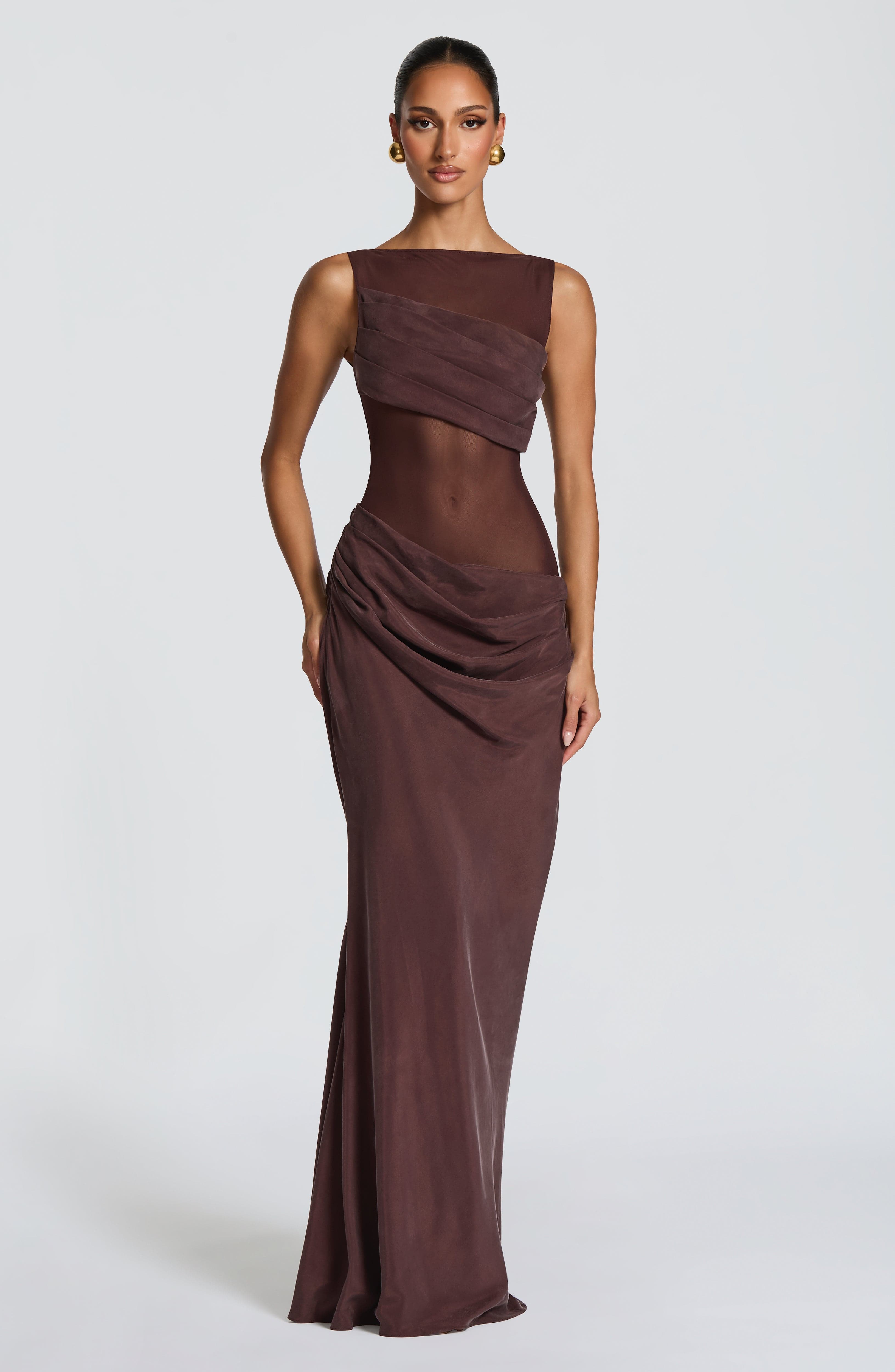 Gracelyn Maxi Erik Moru Elbise