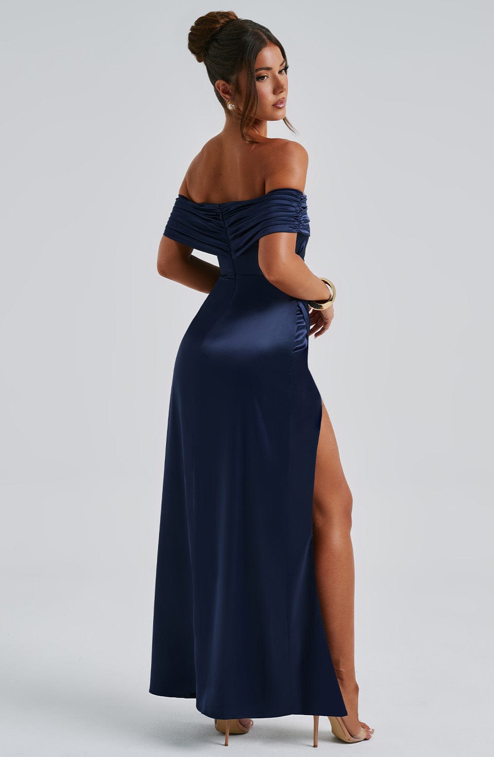 Gwendolyn Lacivert Maxi Elbise